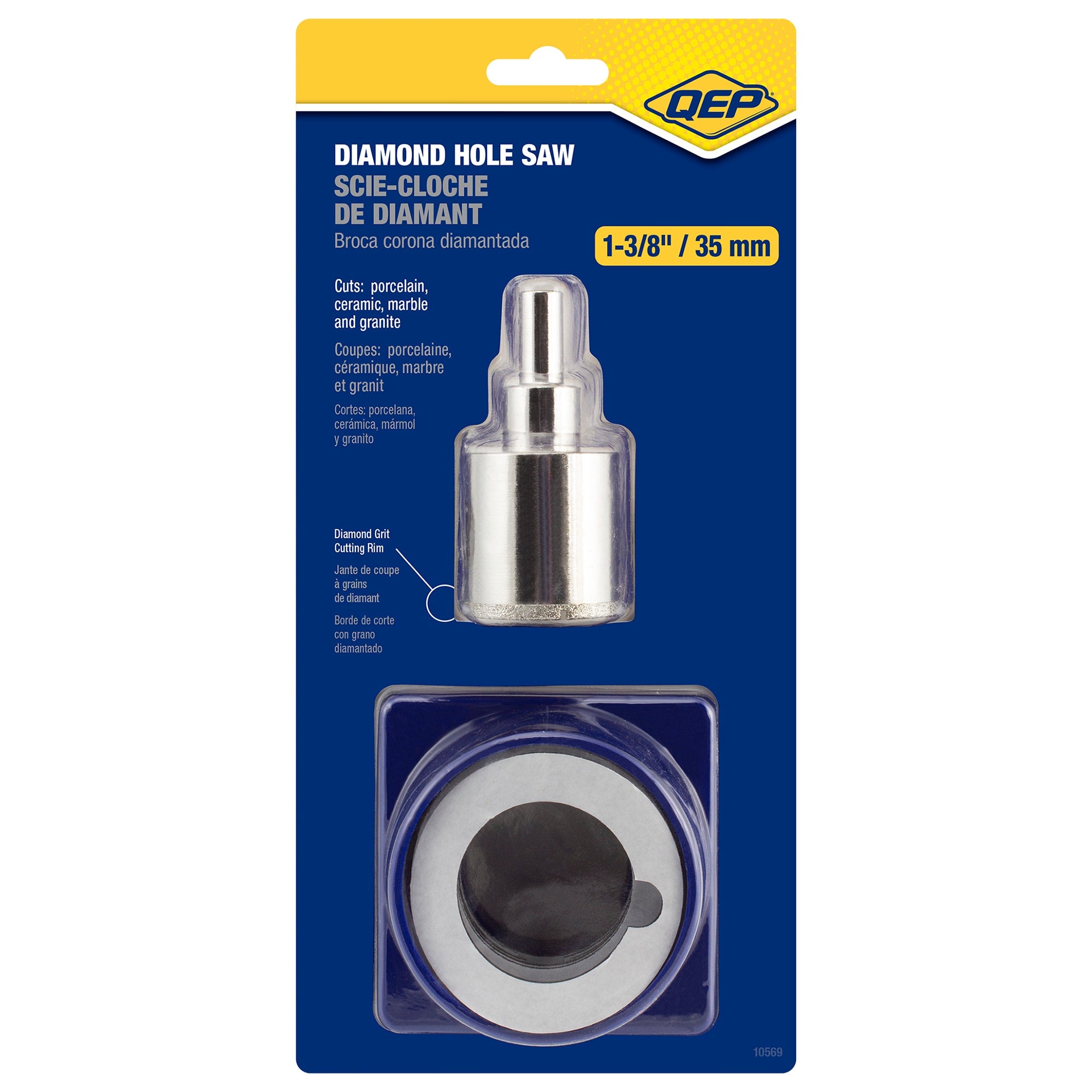 1-3/8" (35 mm) Diamond Hole Saw with Water Delivery System - 7