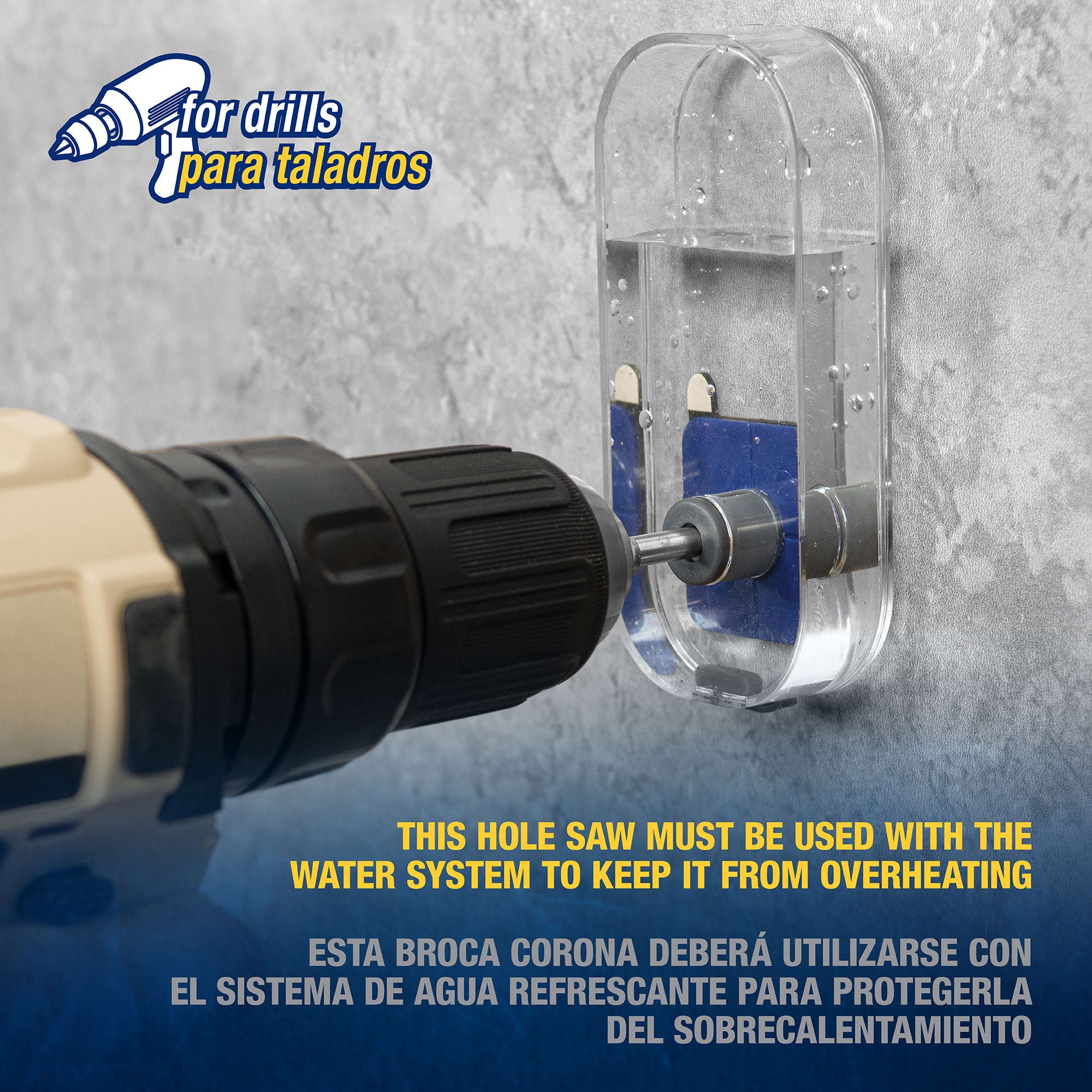 1/4" (6 mm) Diamond Hole Saw with Water Delivery System - 4