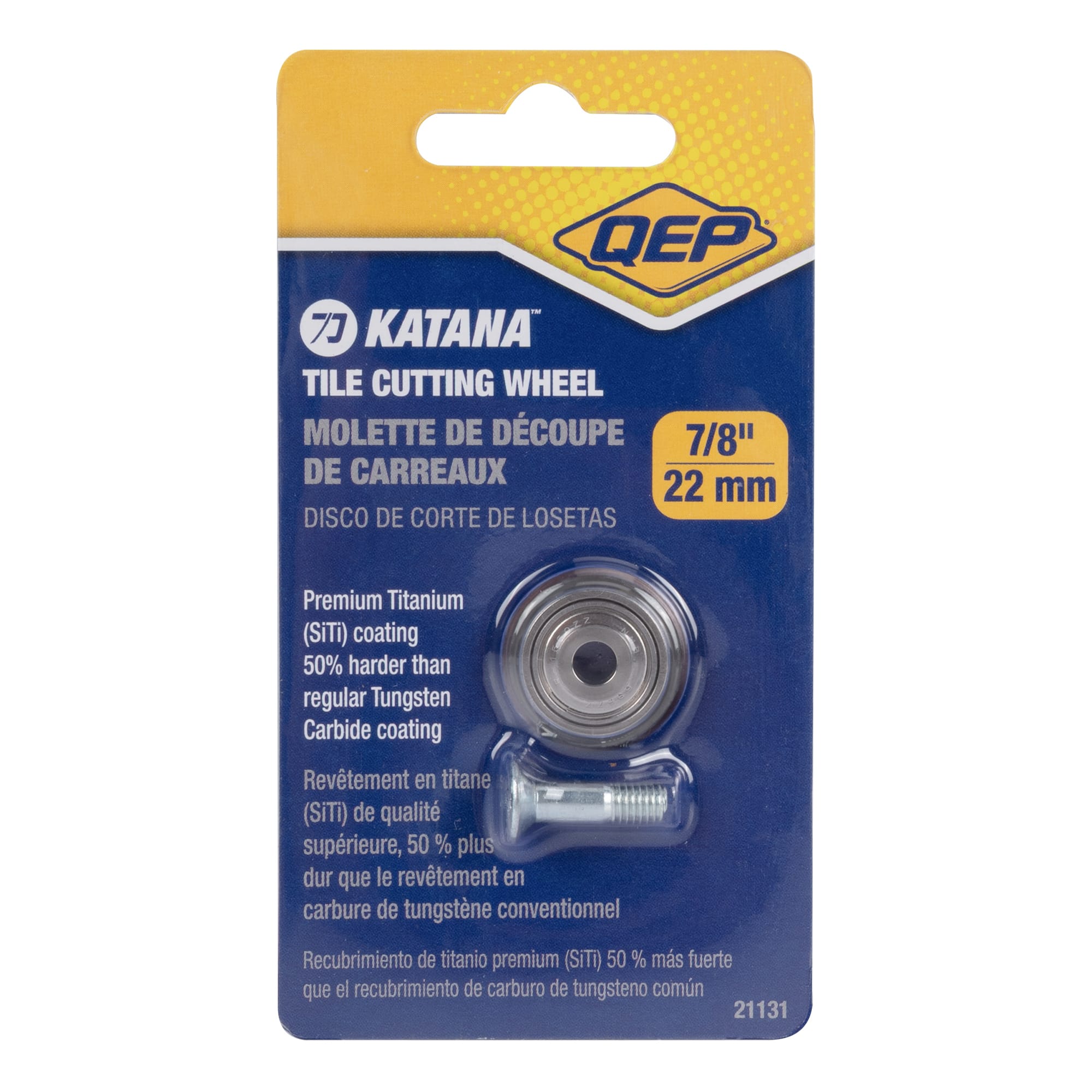 KATANA 7/8" Premium Titanium-Coated Tile Cutting Wheel - 6
