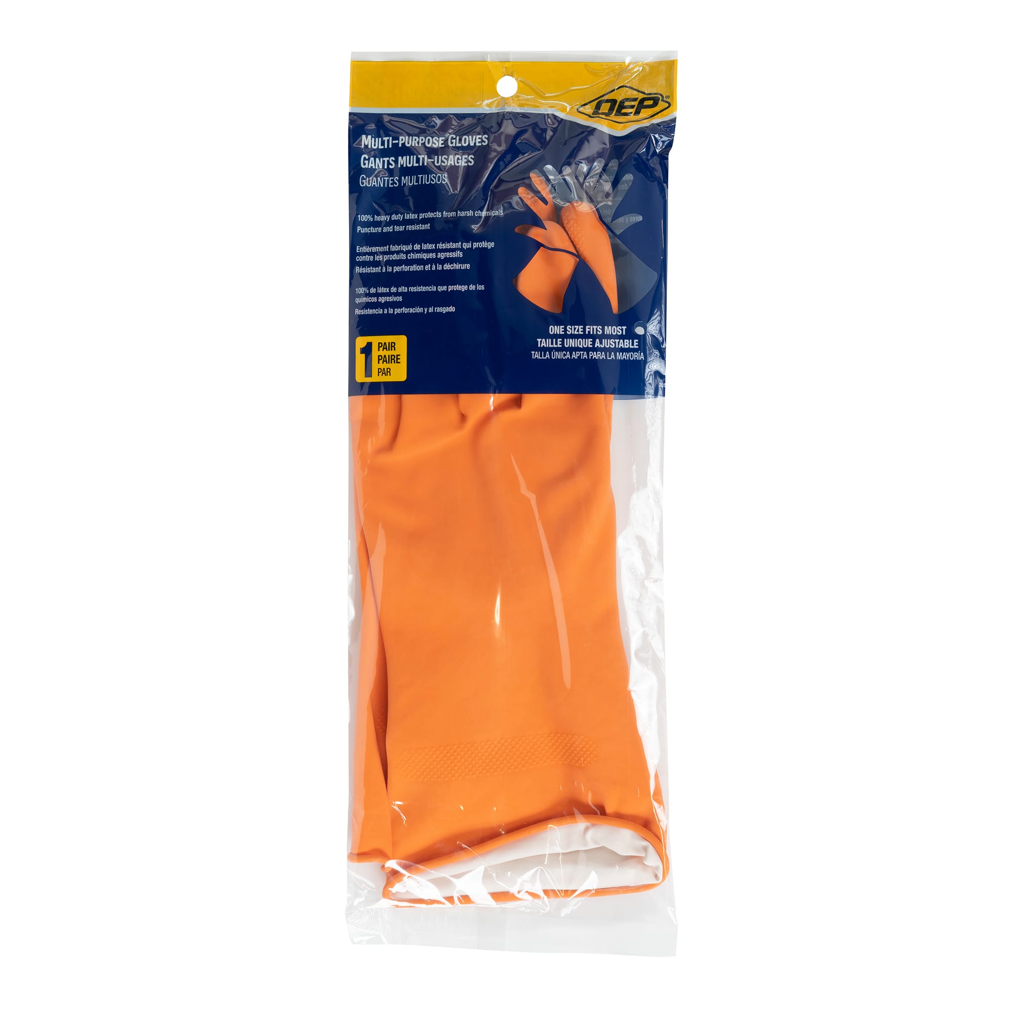 Heavy-Duty Latex Multipurpose Gloves (1 pair) - 6