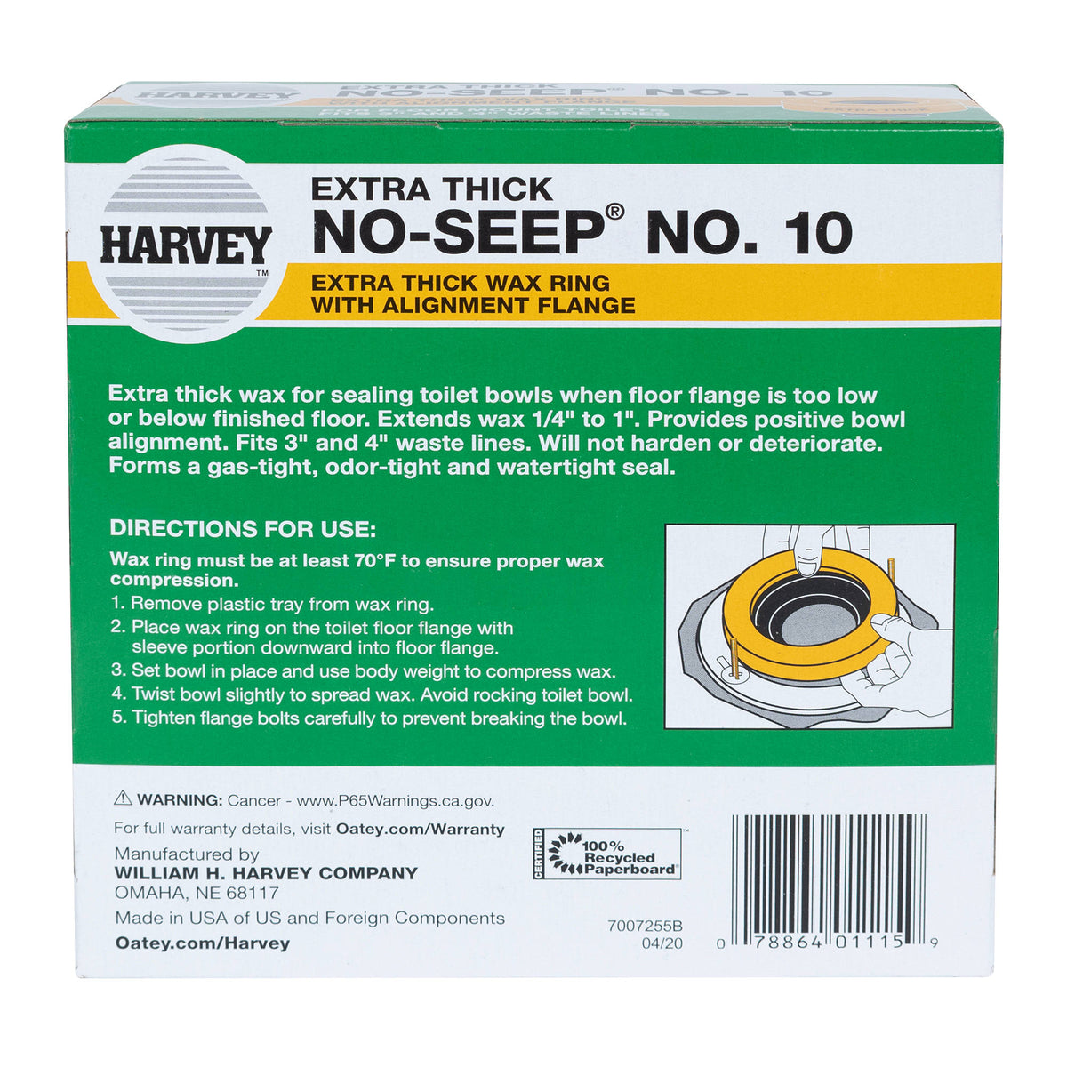 Toilet Installation Kit with 12" Connector - 8