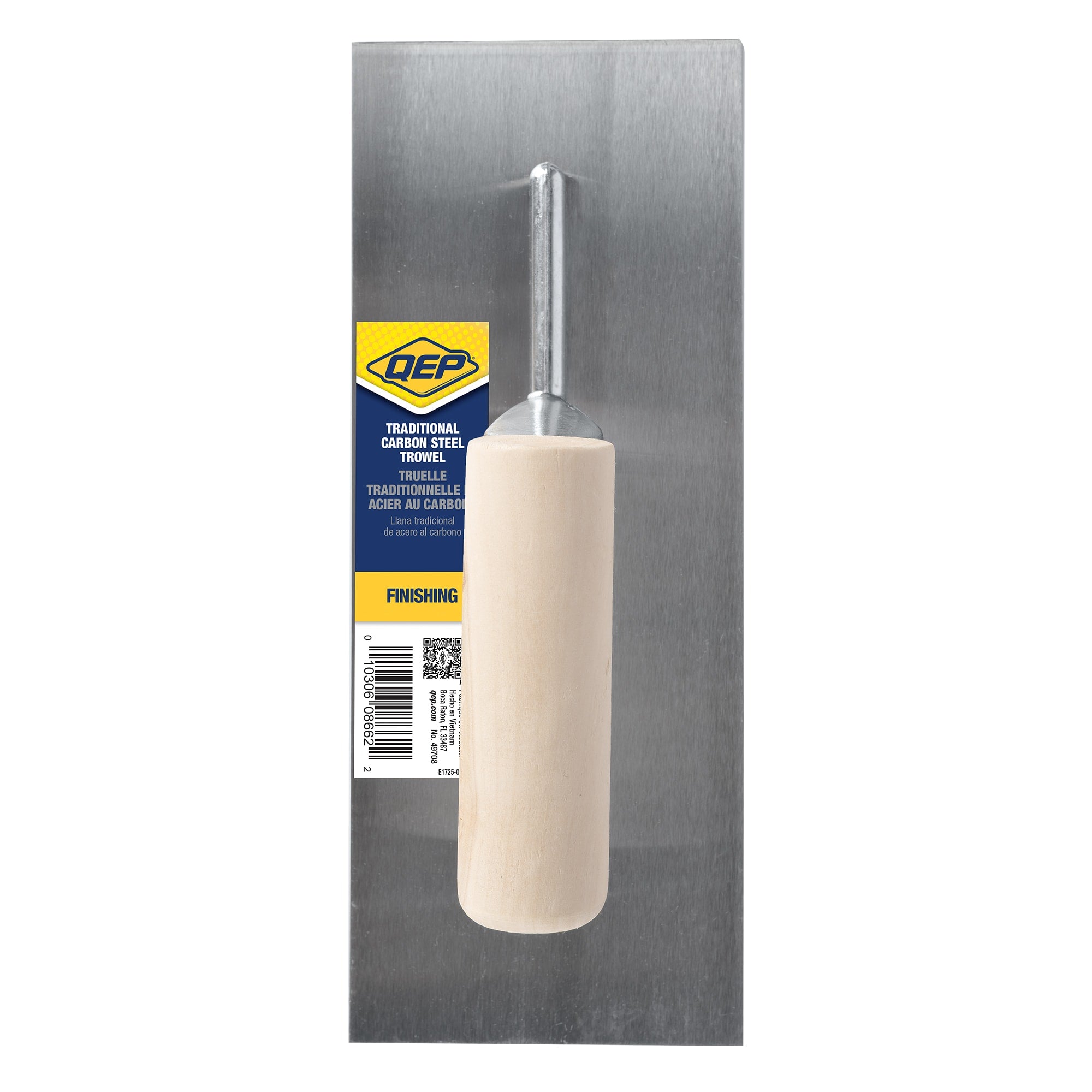 11"x 4-1/2" Patching & Finishing Steel Trowel with Wood Handle - 6