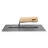 1/4" x 3/16" V-Notch Carbon Steel Trowel with Wood Handle - 5