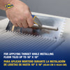 1/4" x 3/8" x 1/4" Square Notch Stainless Trowel w/ Comfort Grip - 3