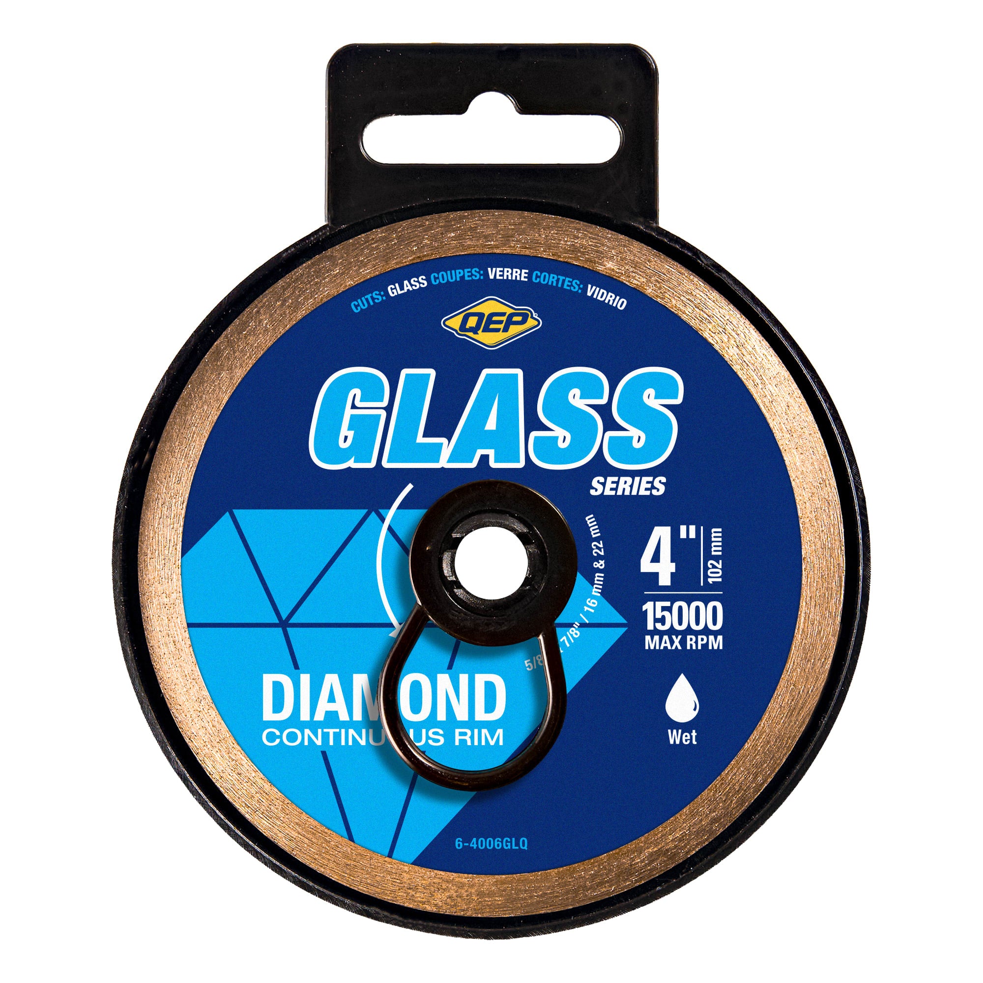 4" Diamond Saw Blade for Glass Tile%2C Wet/Dry - 7