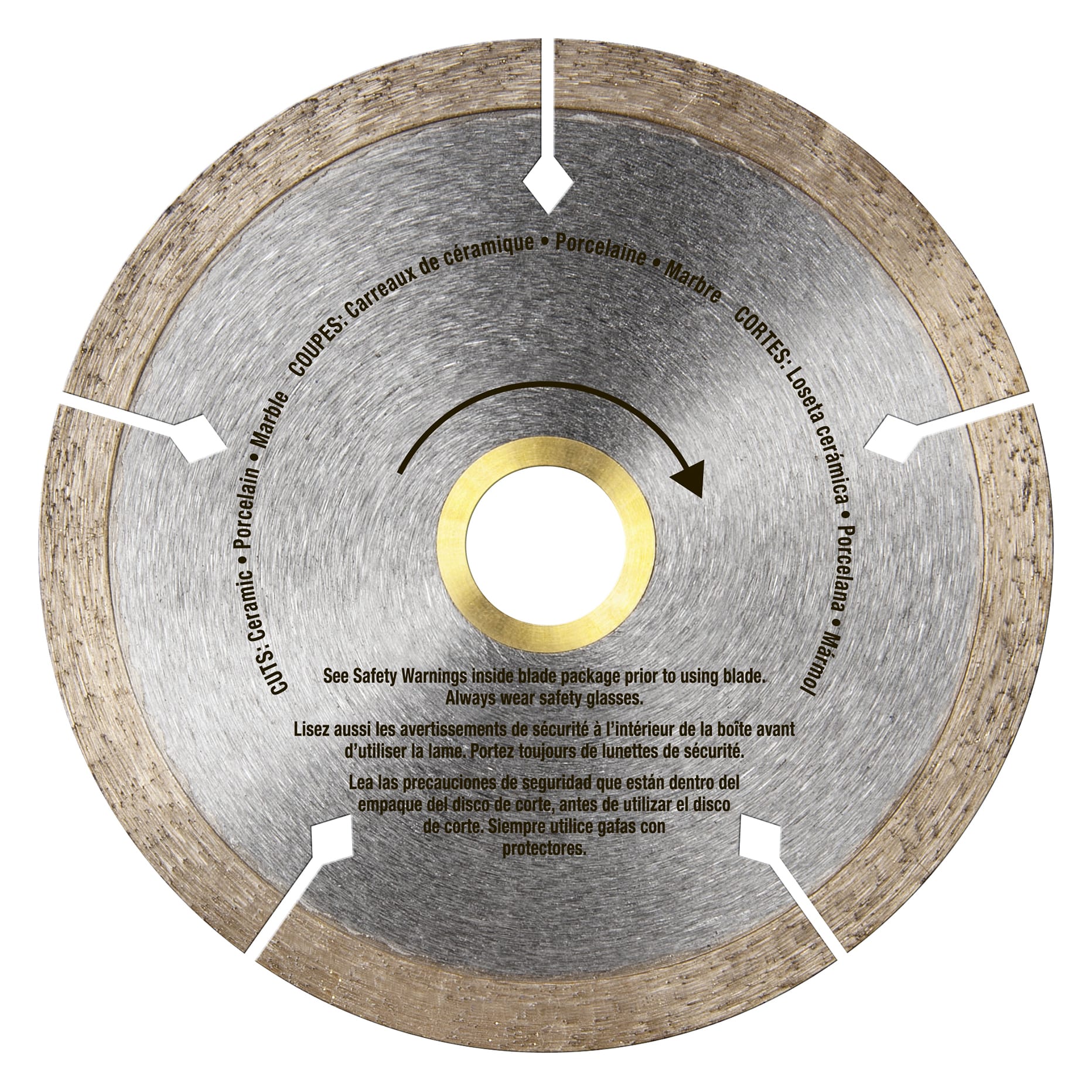 4" Black Widow Premium%2C Thin Rim Diamond Saw Blade%2C Wet/Dry - 3