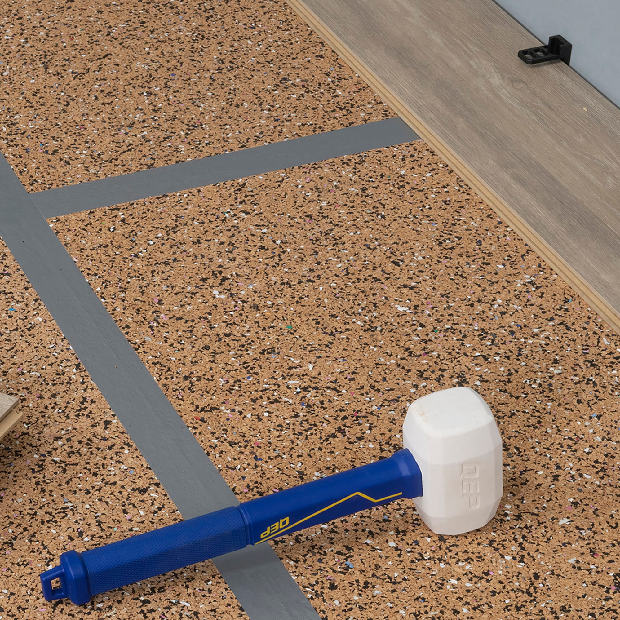 16 oz. Pro Rubber Floor Mallet with 11.5" Plastic Handle - 8