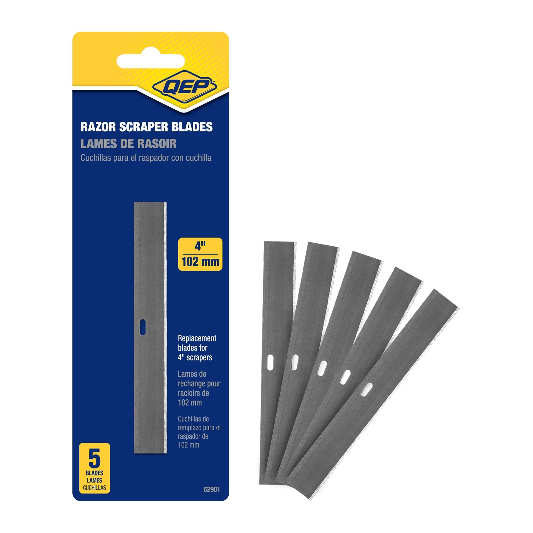4" Razor Scraper Blades (5 pack) - 1