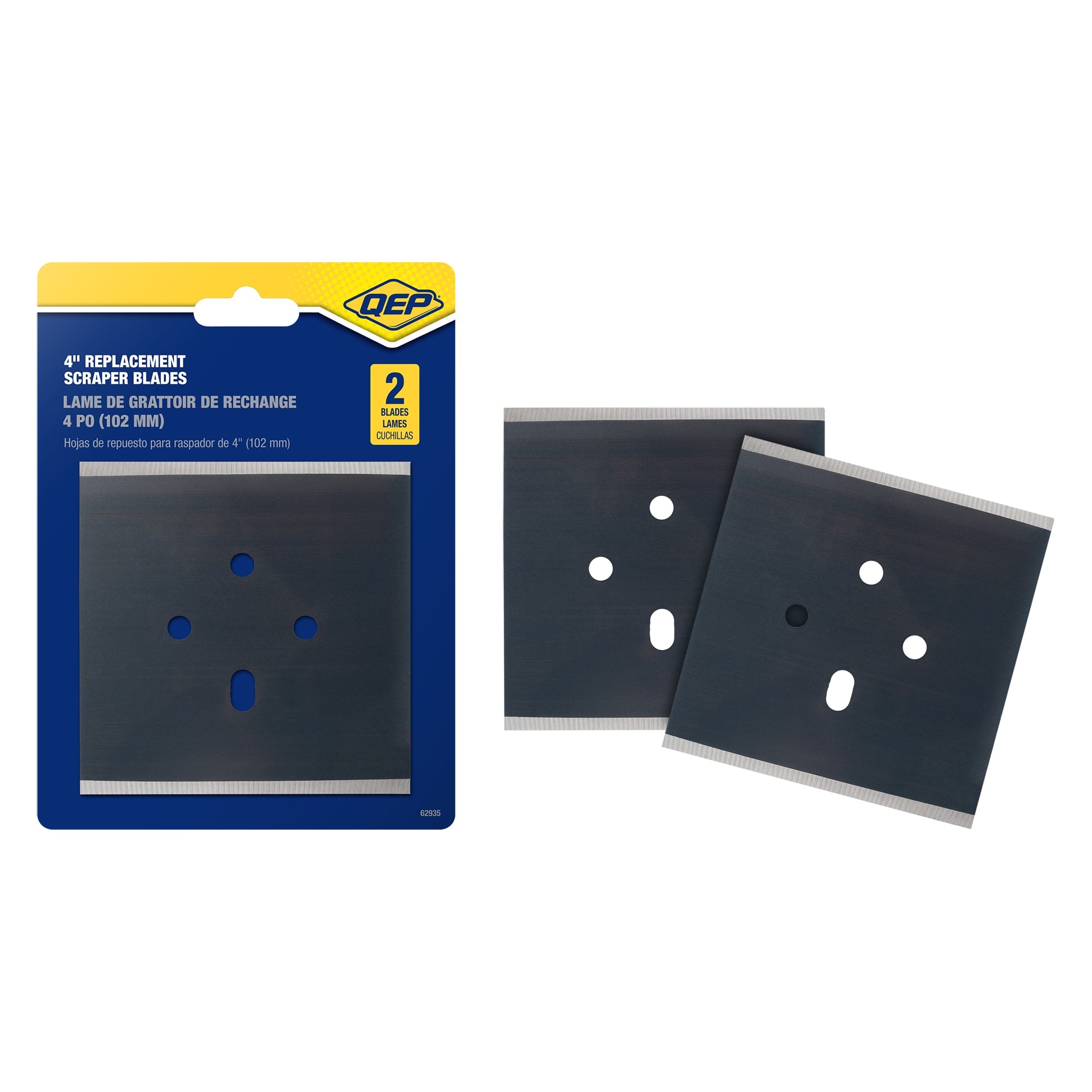 4" Scraper Blade for 62934-3 Floor Scraper (2 Pack) - 1