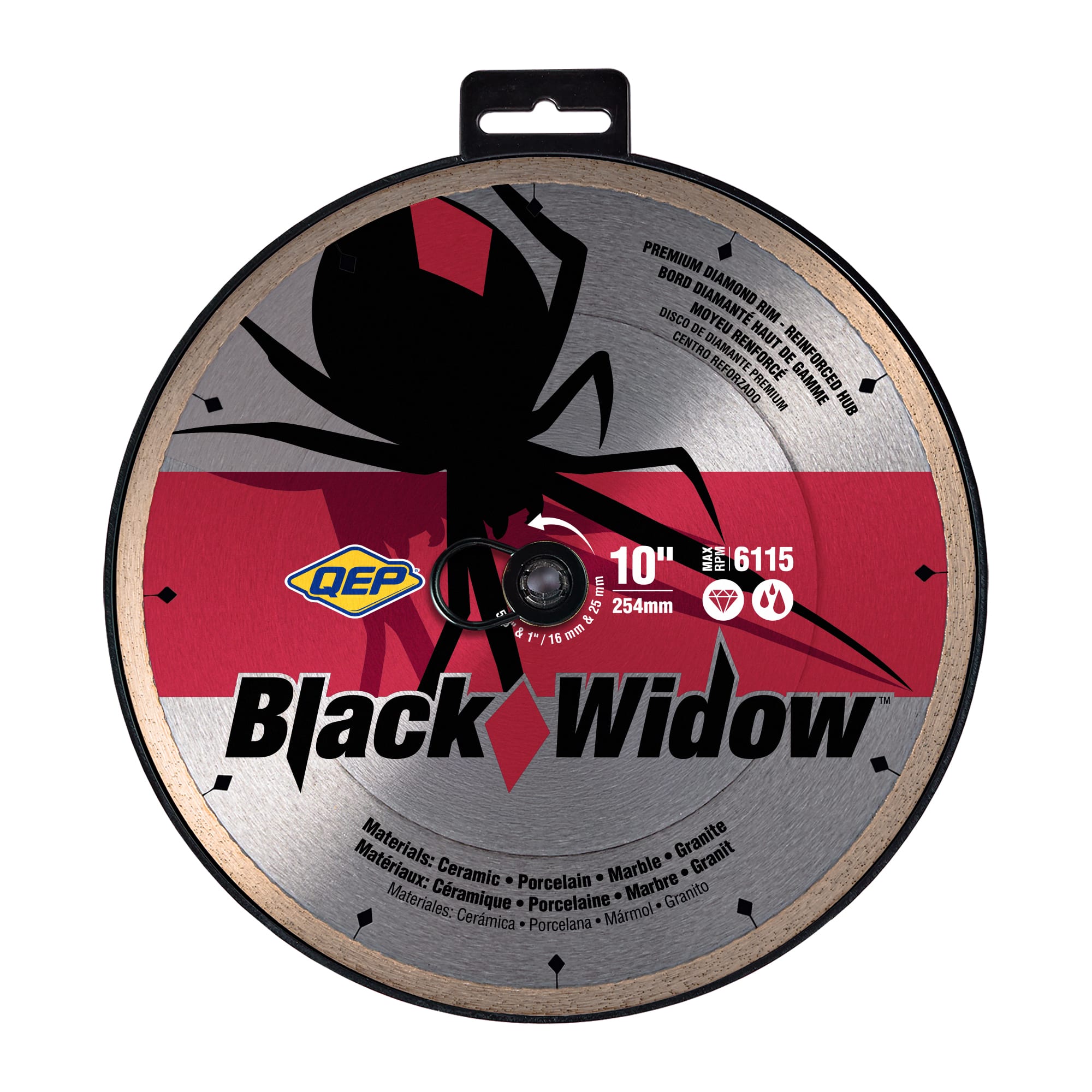 10" Black Widow Premium%2C Thin Rim Diamond Saw Blade%2C for Wet Cutting - 6
