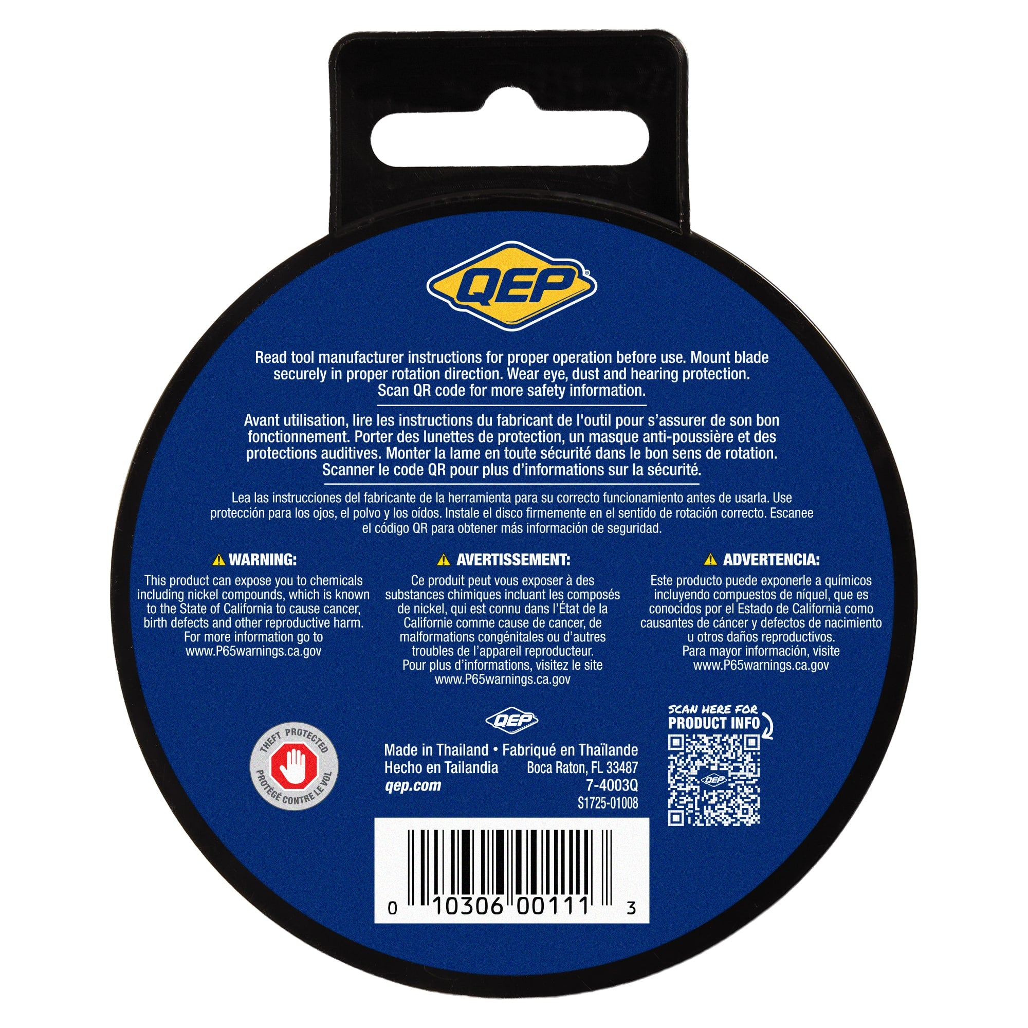 4" Gold Series Continuous Rim Diamond Saw Blade for Wet/Dry Cuts - 7