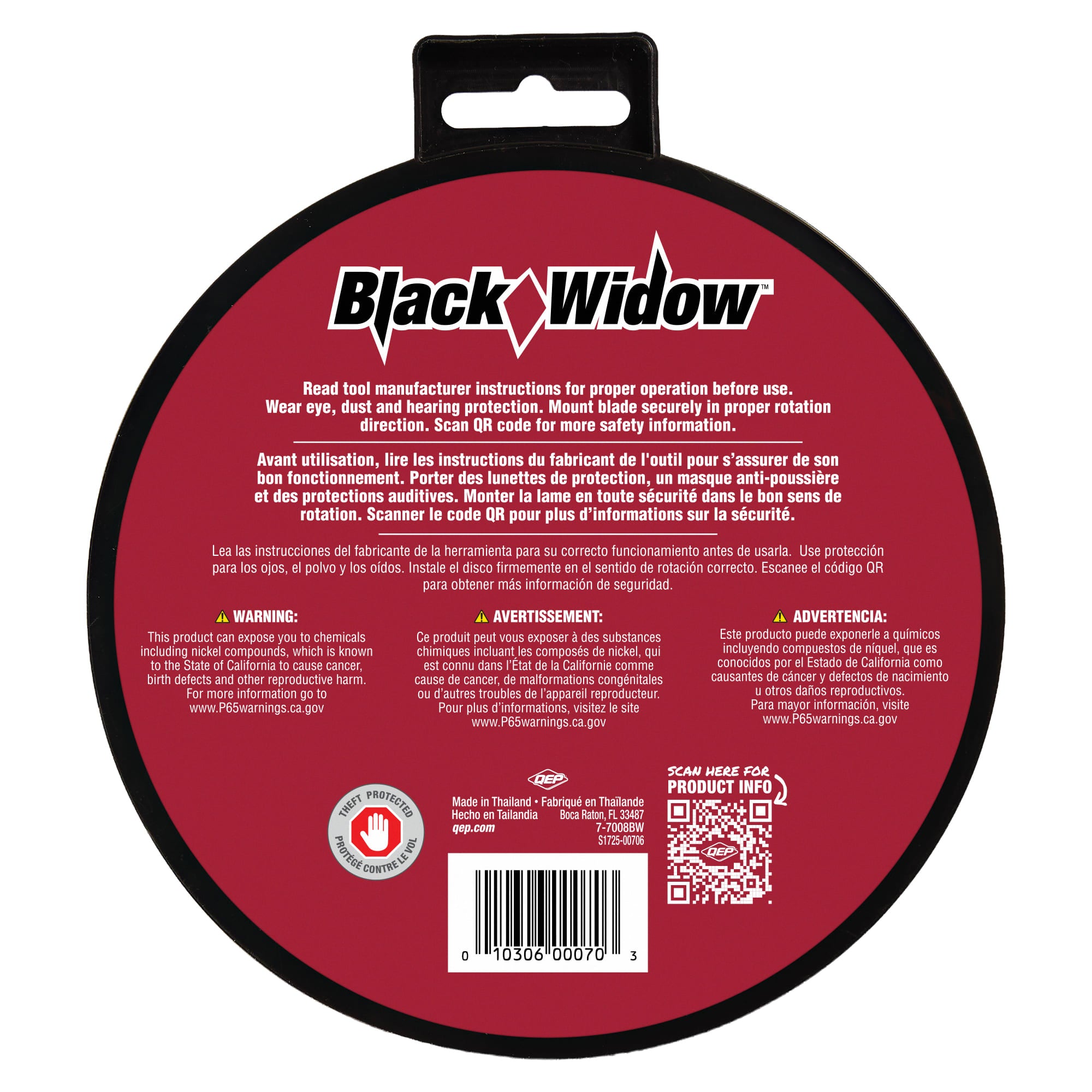 7" Black Widow Premium%2C Thin Rim Diamond Saw Blade%2C for Wet Cutting - 7