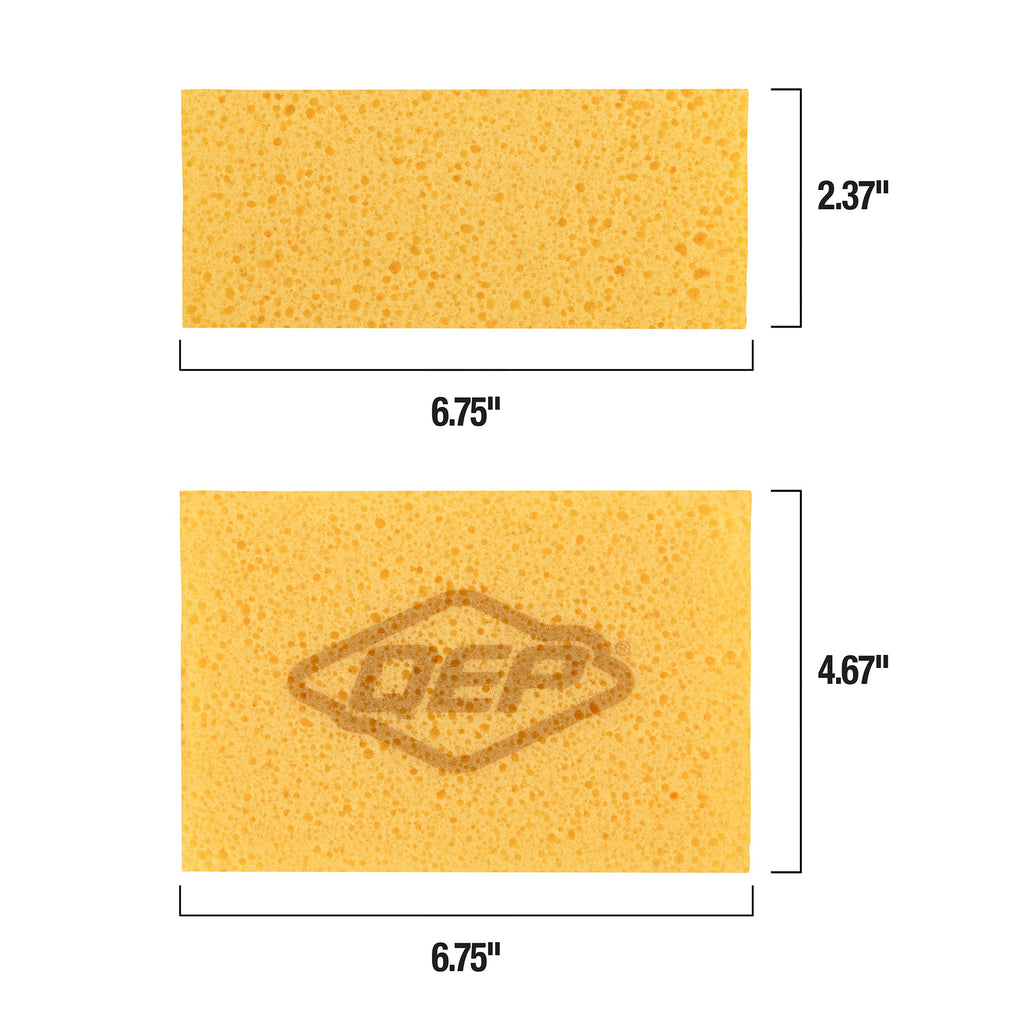 Pro Square Grouting Sponge - All-Purpose Heavy-Duty - 6.7" x 4.6" - 7