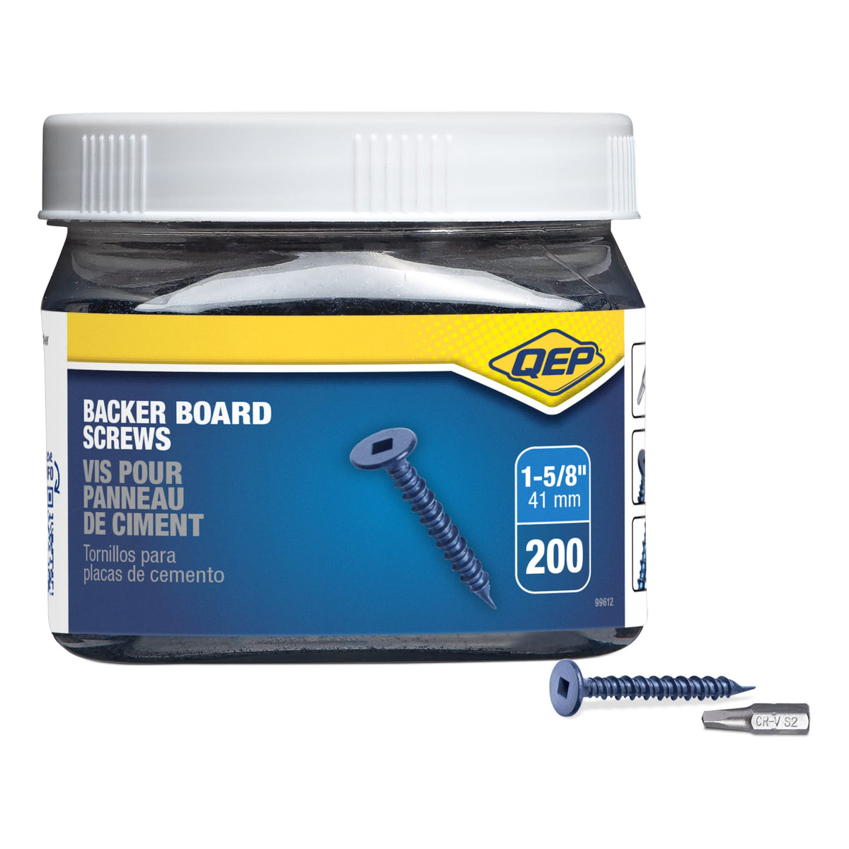 Backer Board Screws 1-5/8" (200 pack) - 7