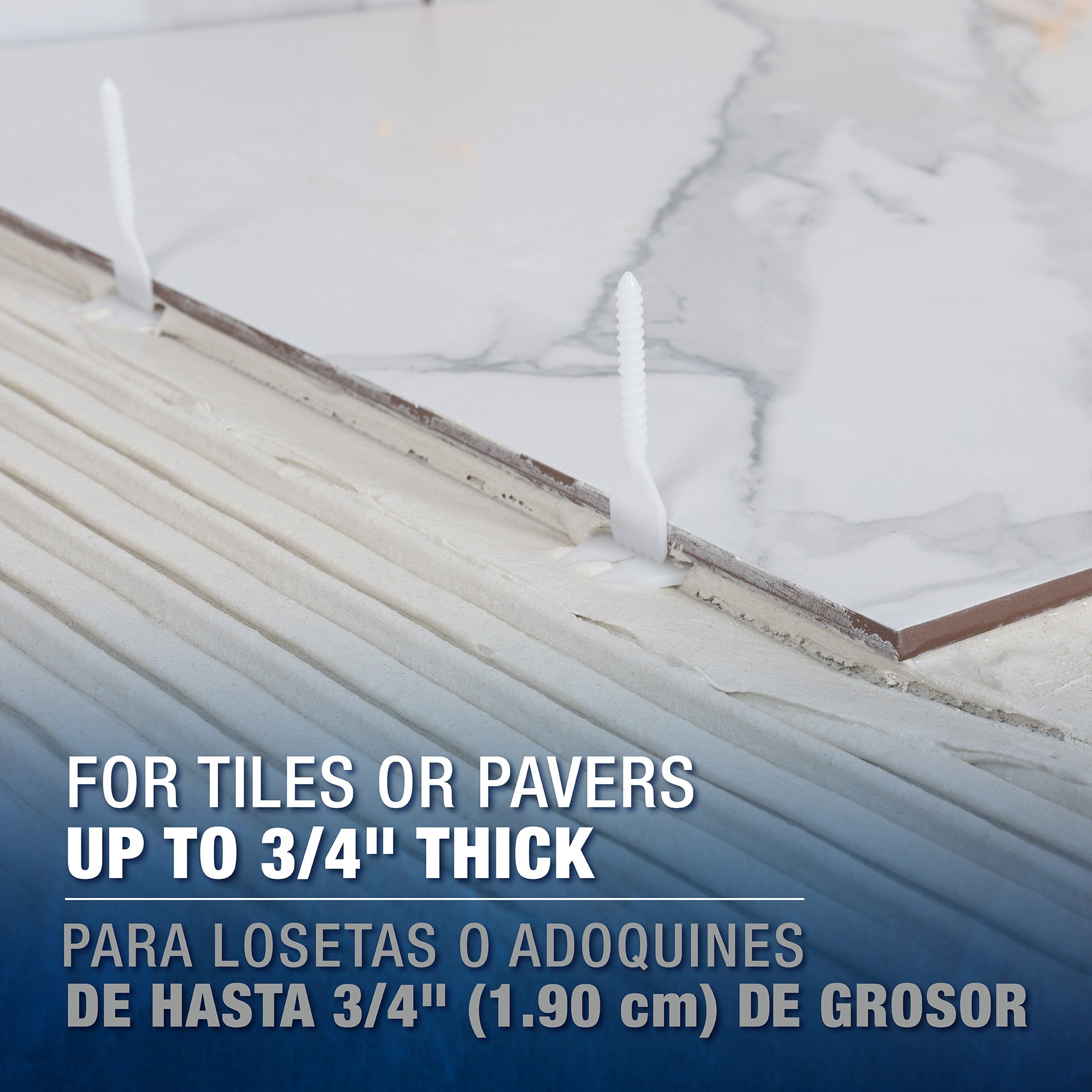 LASH 360 Tile Leveling System Project Pack - (100) 1/16" Posts & (100) Caps - 4