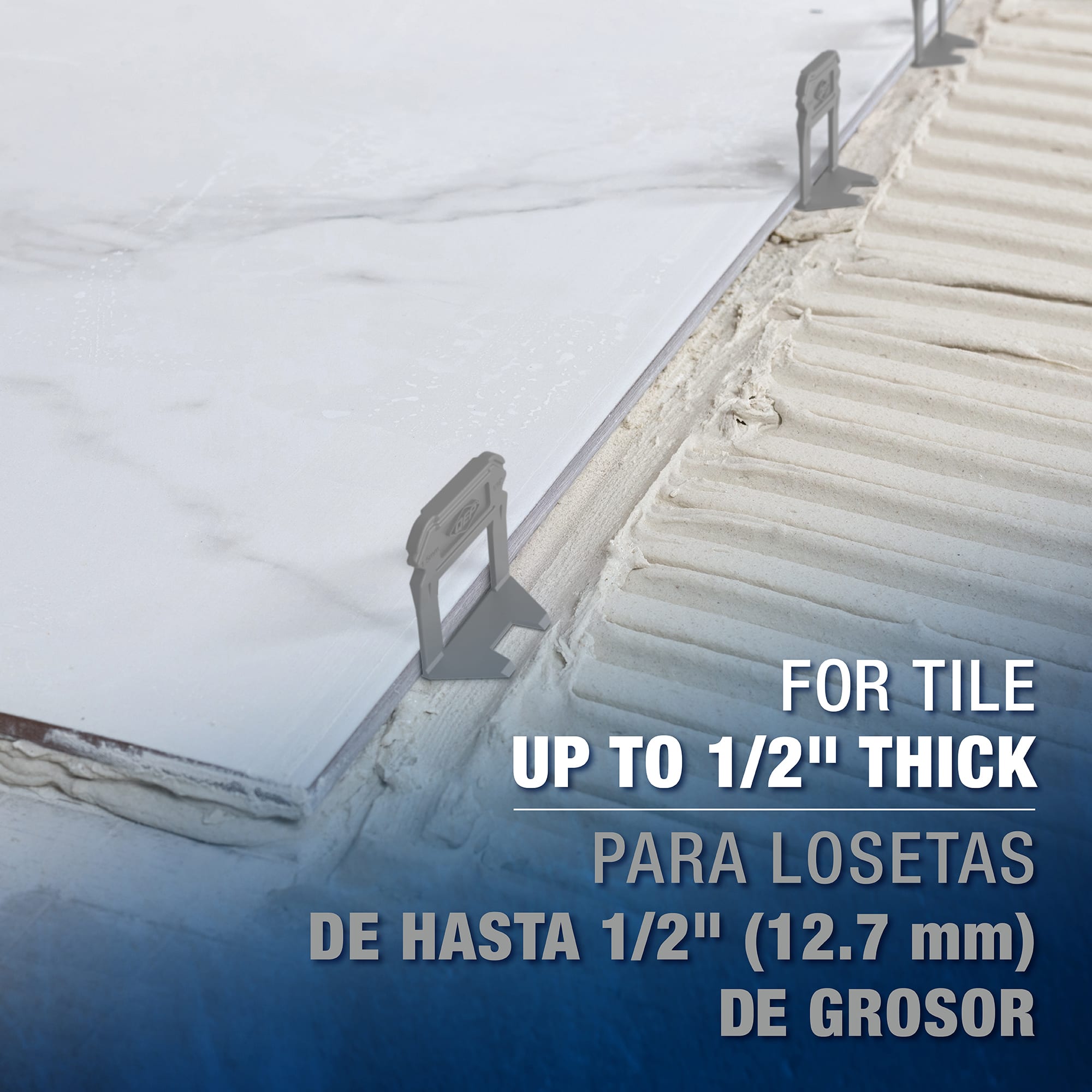 LASH XL Tile Leveling System Clips for 1/32" Grout (300 pack) - 4