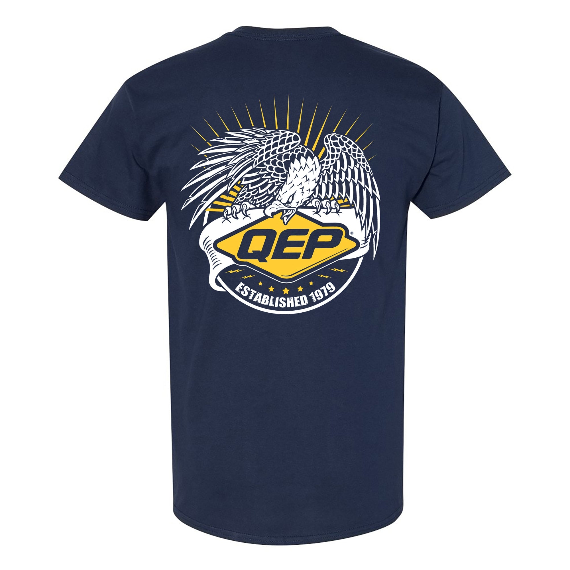 T-Shirt with Iconic Eagle Graphic - XL - Navy Blue - 3