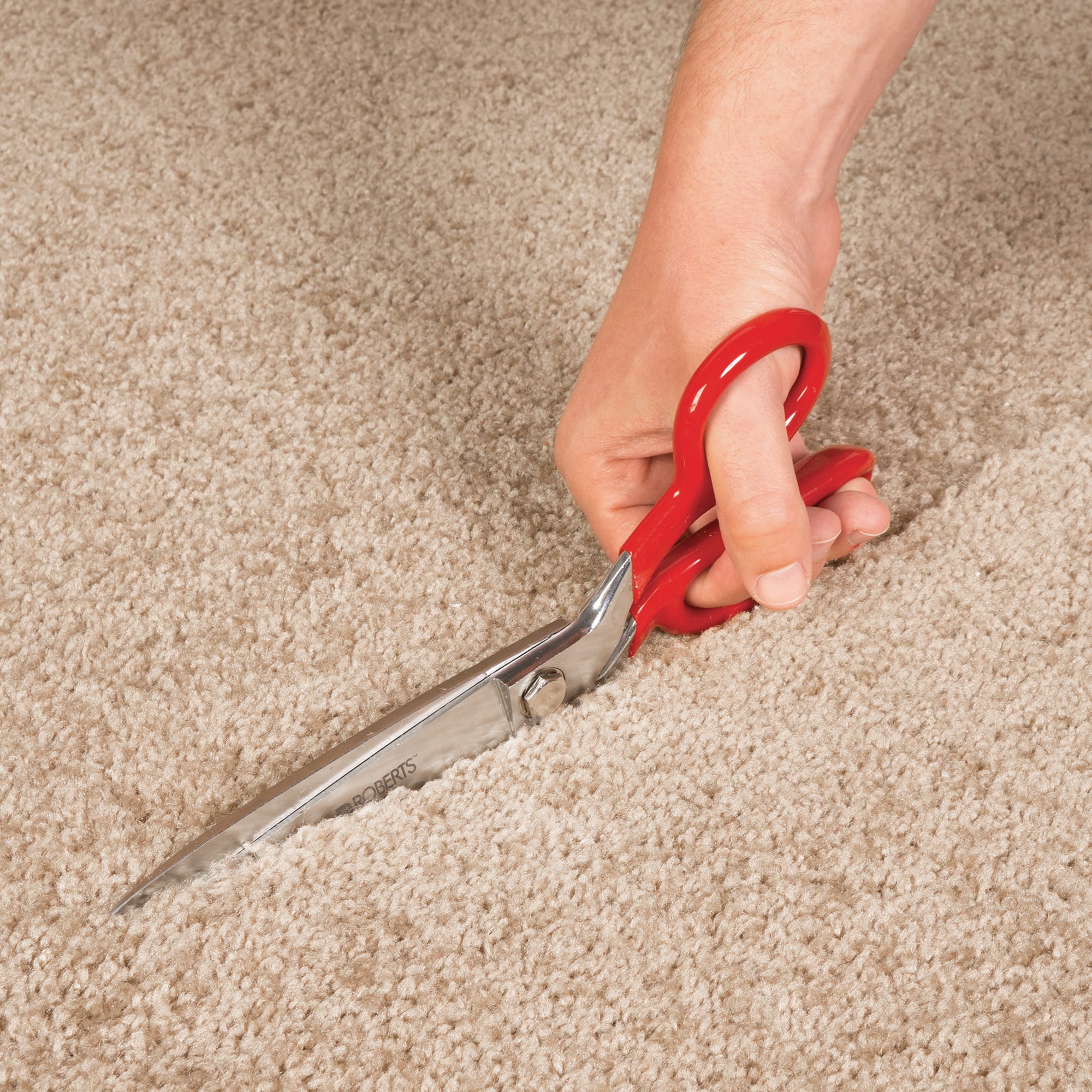 10" High Carbon Steel Carpet Napping Shears and Scissors - 2