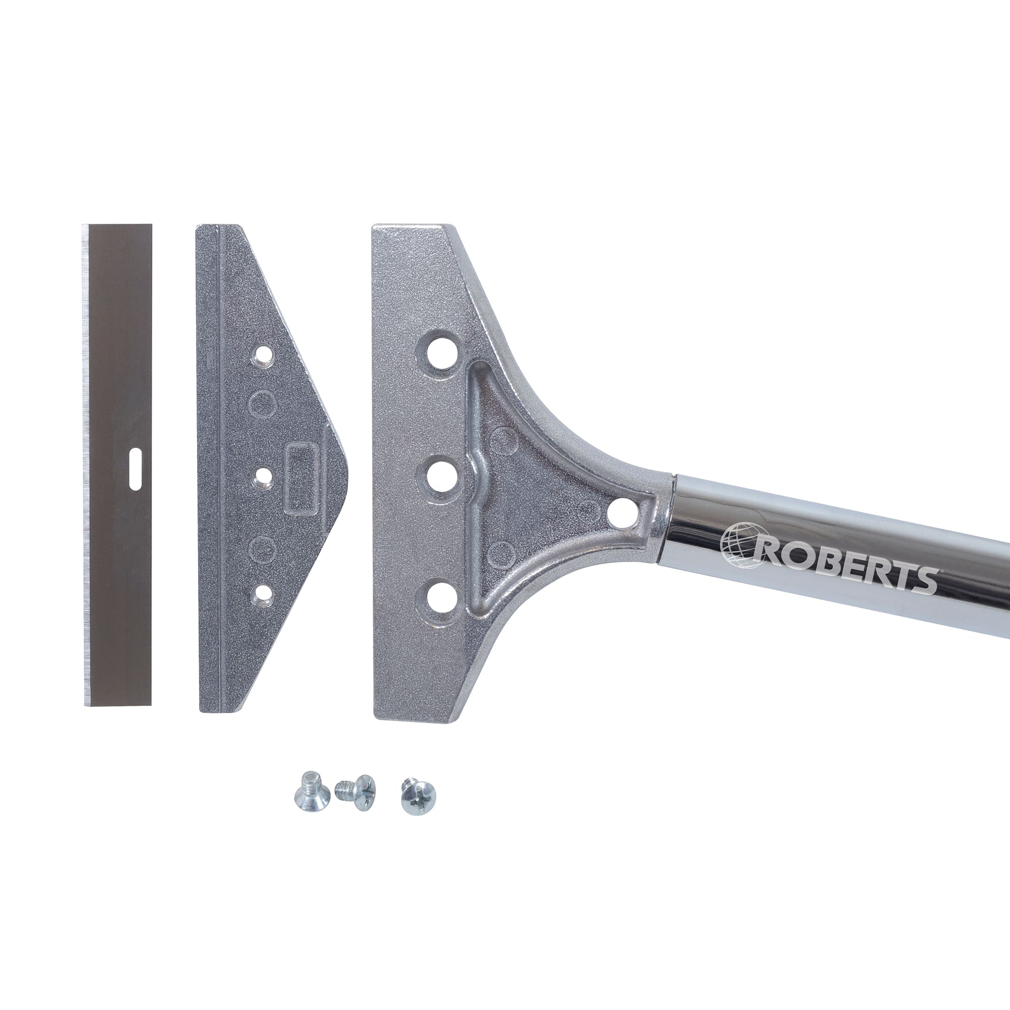 Floor & Wall Scraper with 4" Blade%2C 12" Handle and Angled Head - 4