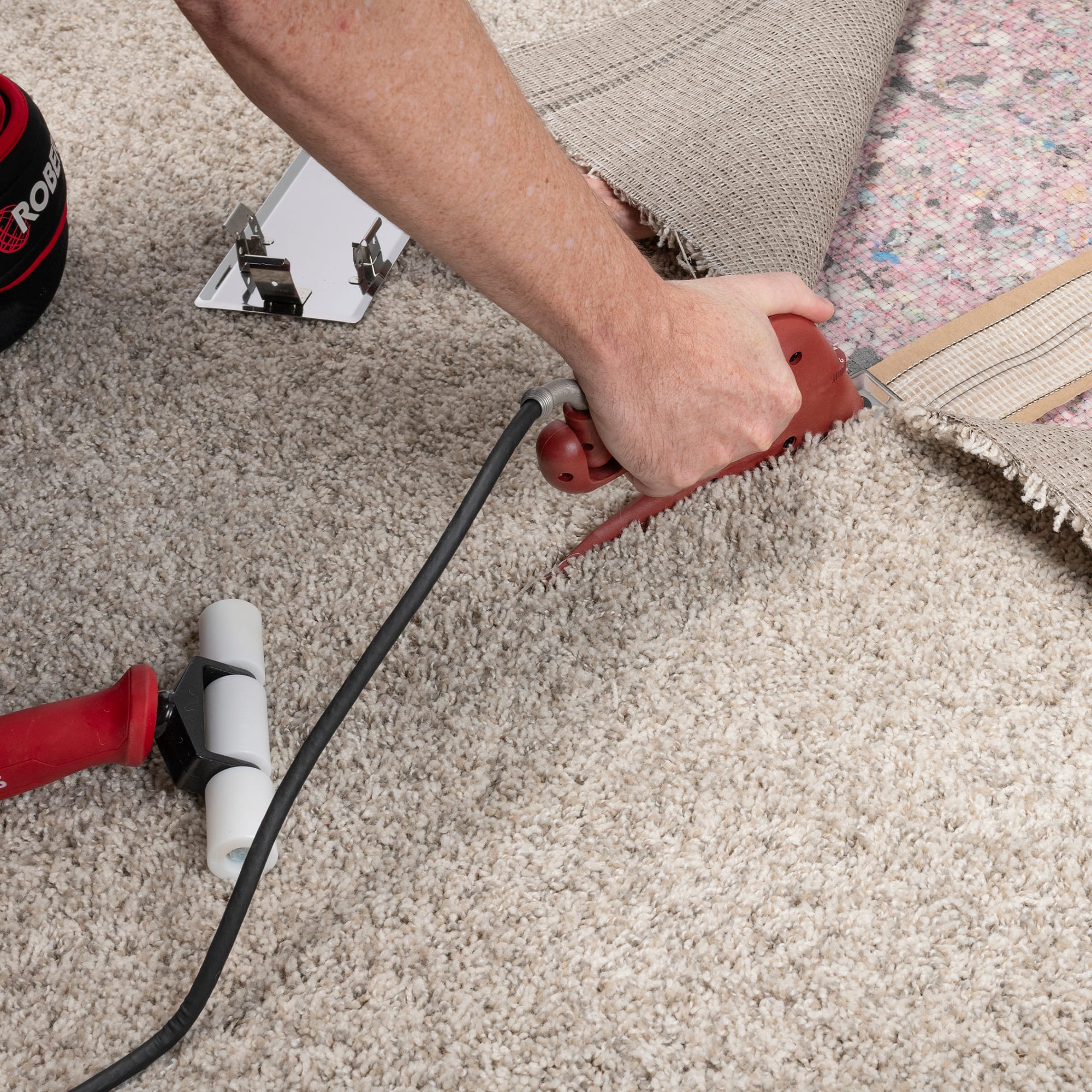 Deluxe Heat Bond Carpet Iron with Non-Stick%2C Grooved Base - 2