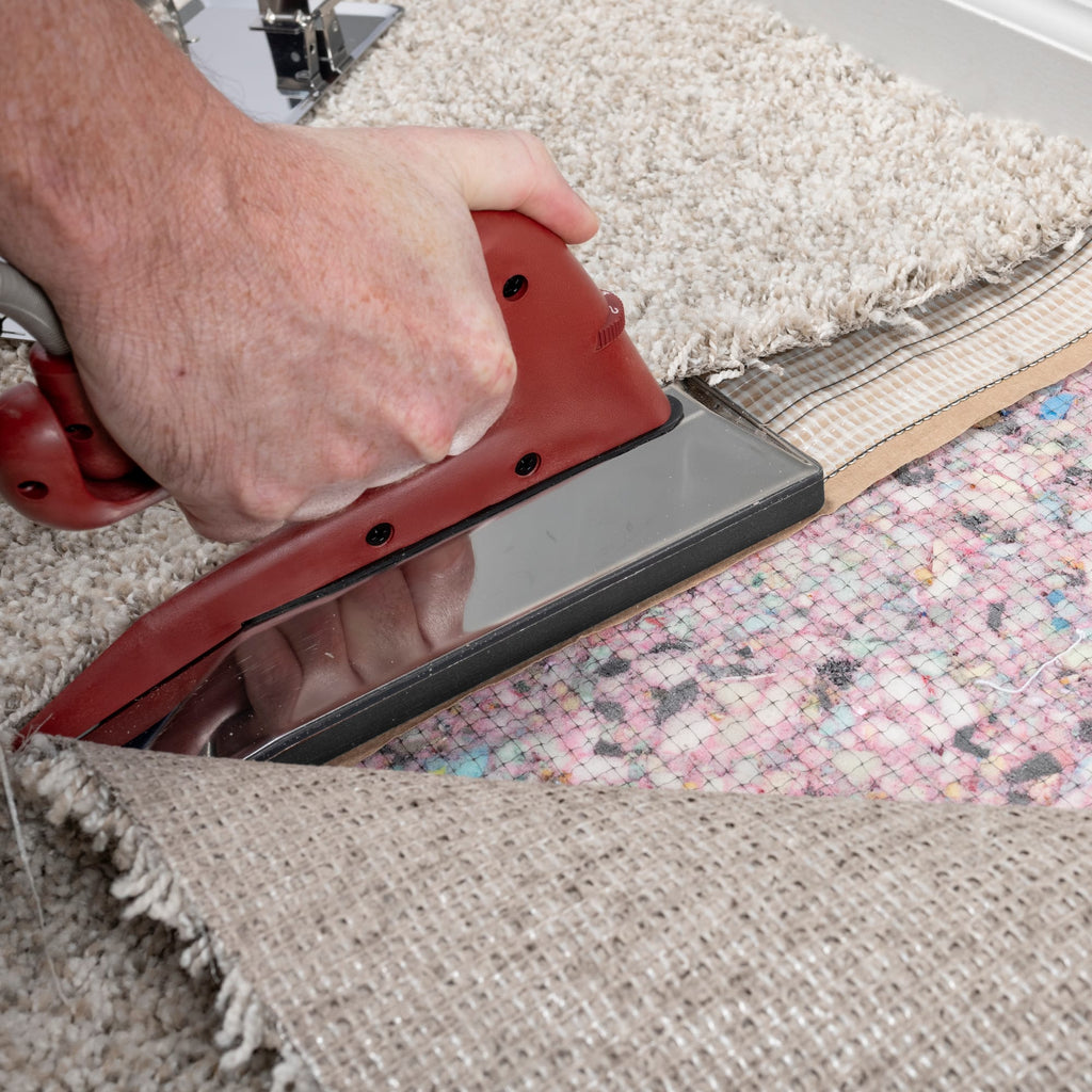 Deluxe Heat Bond Carpet Iron with Non-Stick%2C Grooved Base - 3