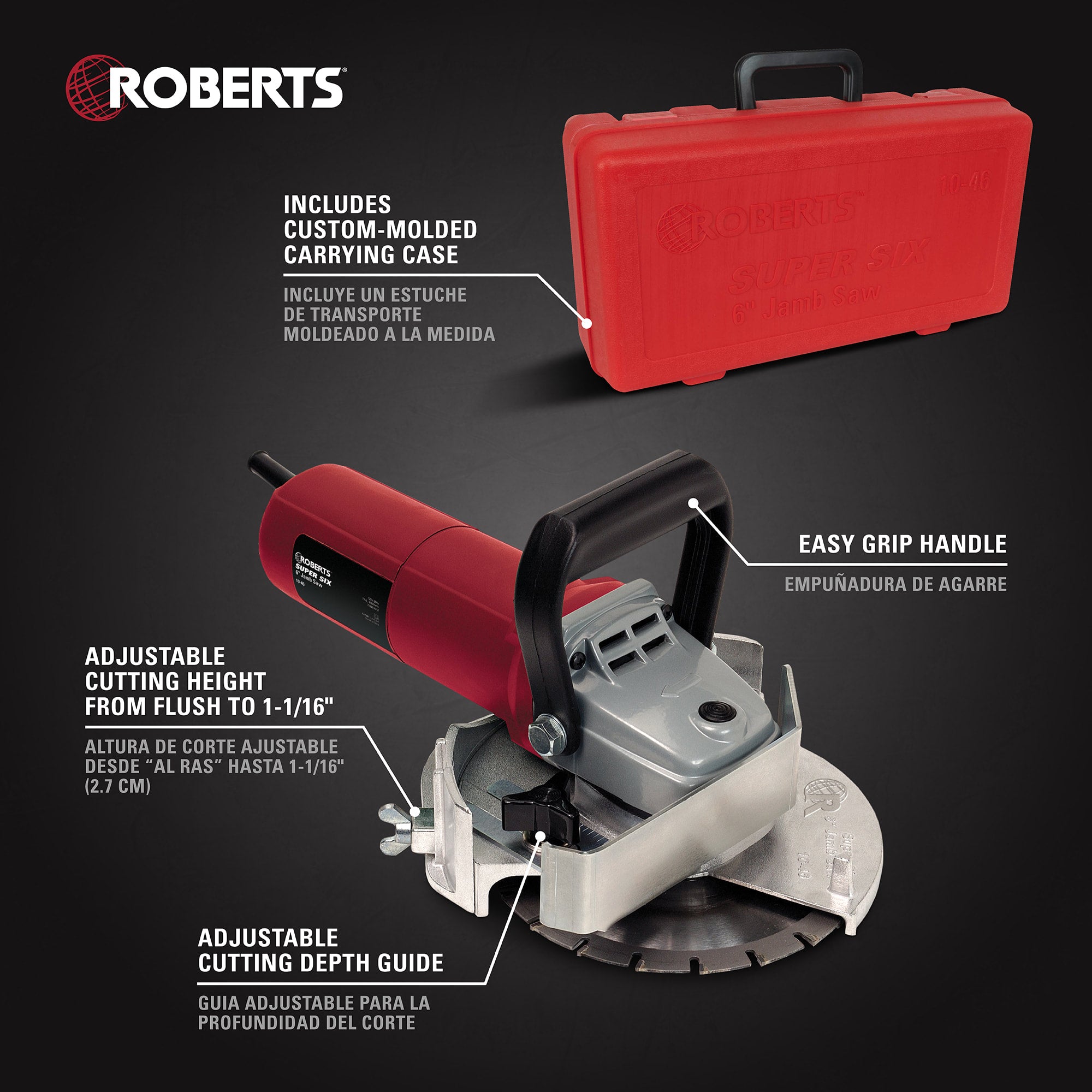 Super Six 6" Jamb Saw with Carrying Case - 2
