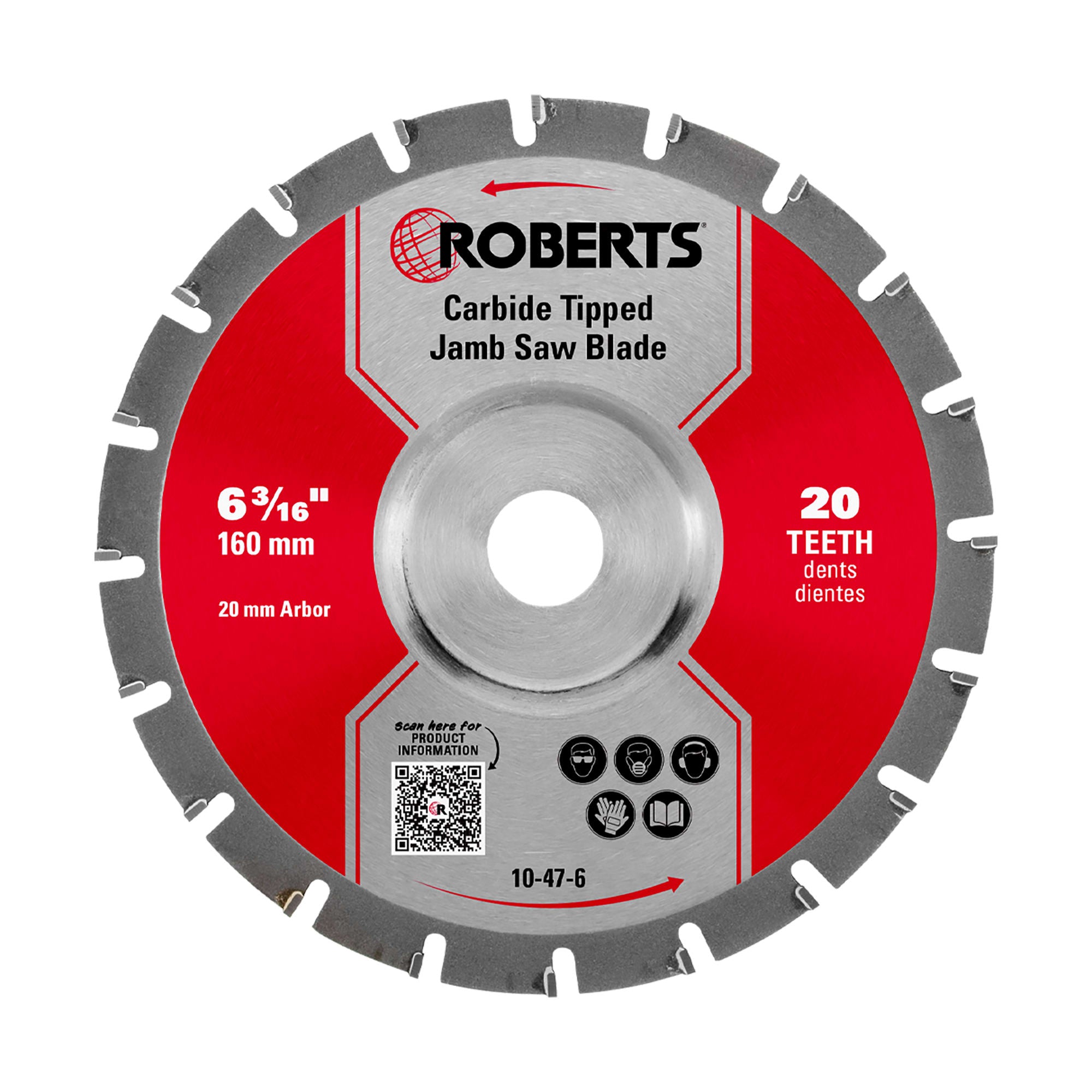 6-3/16" Carbide Tip Jamb Saw Blade%2C 20-Tooth - 1