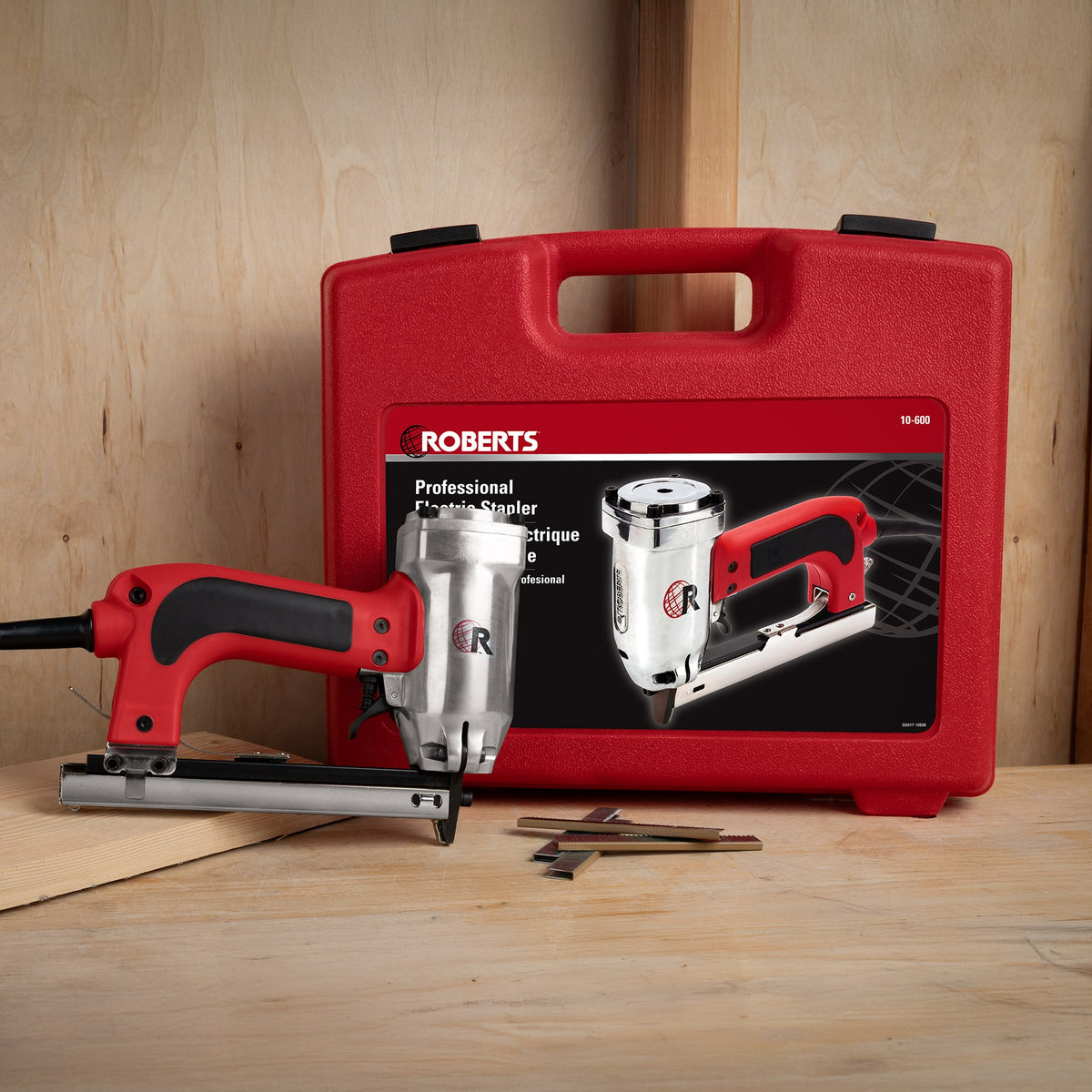 3/16" Crown%2C 20-Gauge Electric Stapler with Carrying Case - 7