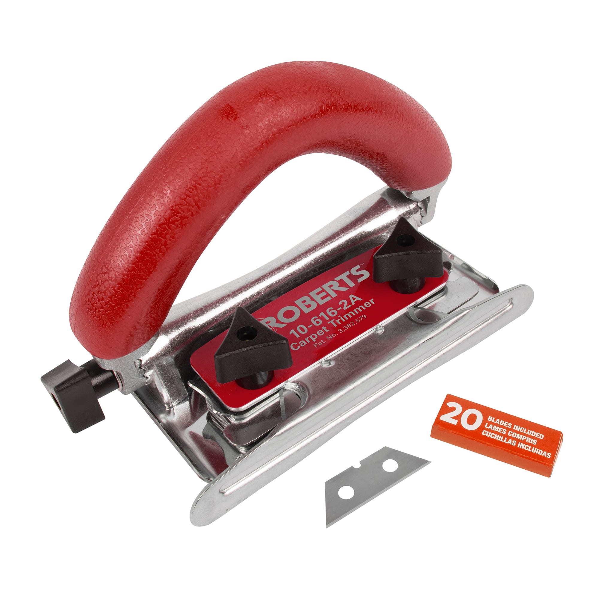 Conventional Carpet Trimmer with 20 Heavy Duty Slotted Blades - 1