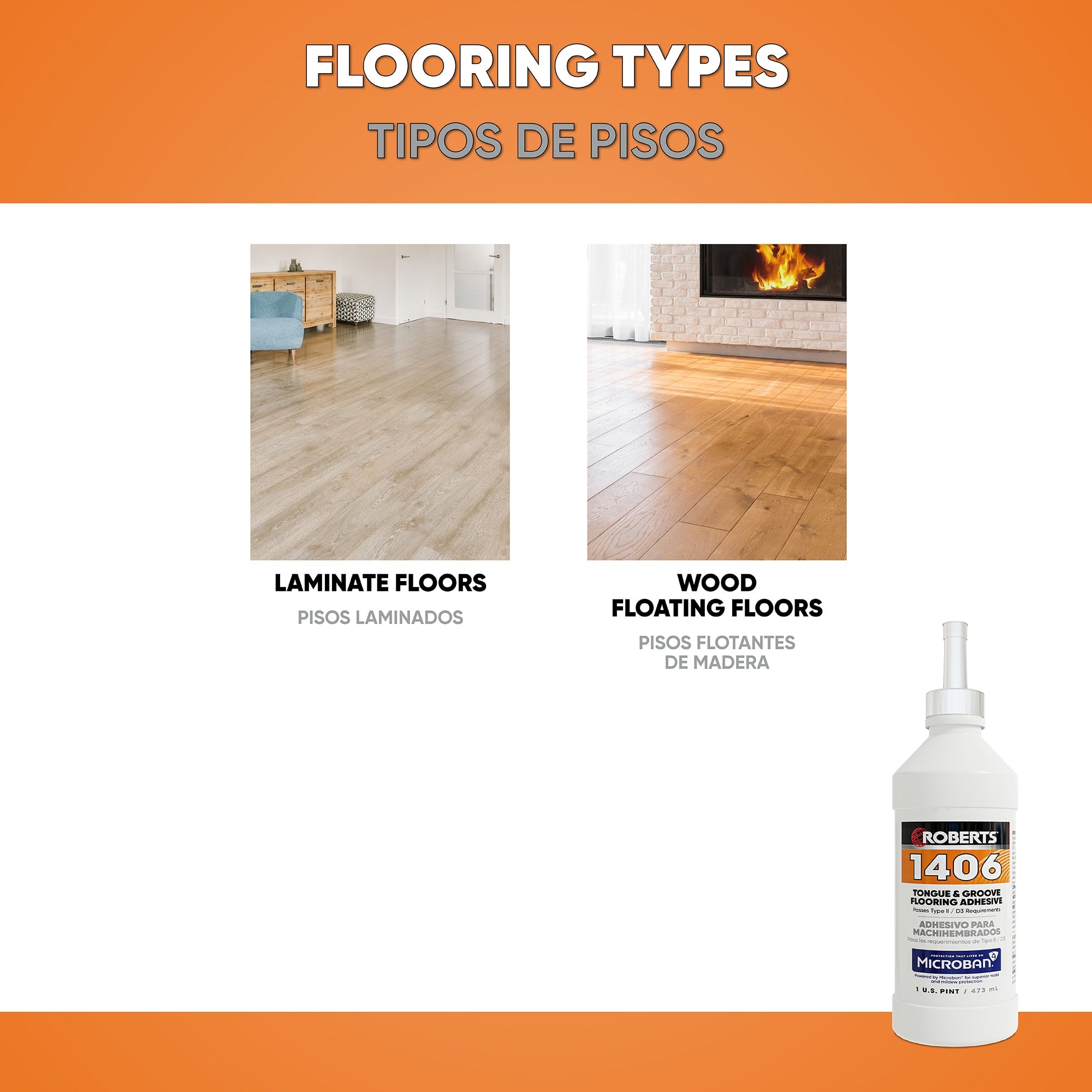 1406 Tongue & Groove Flooring Adhesive - 1 Pint (473 mL) - 3