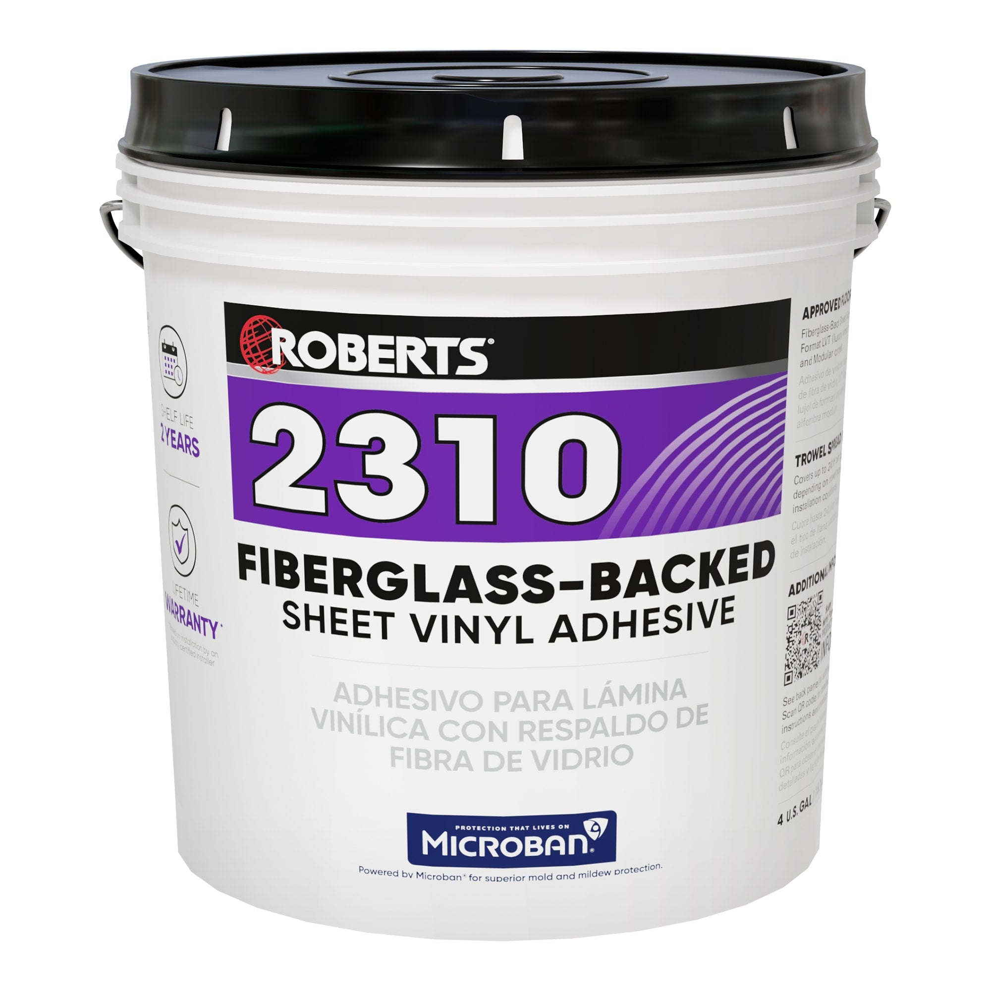 Fiberglass-Backed Sheet Vinyl Adhesive - 4 Gal. (15.14 L) - 1