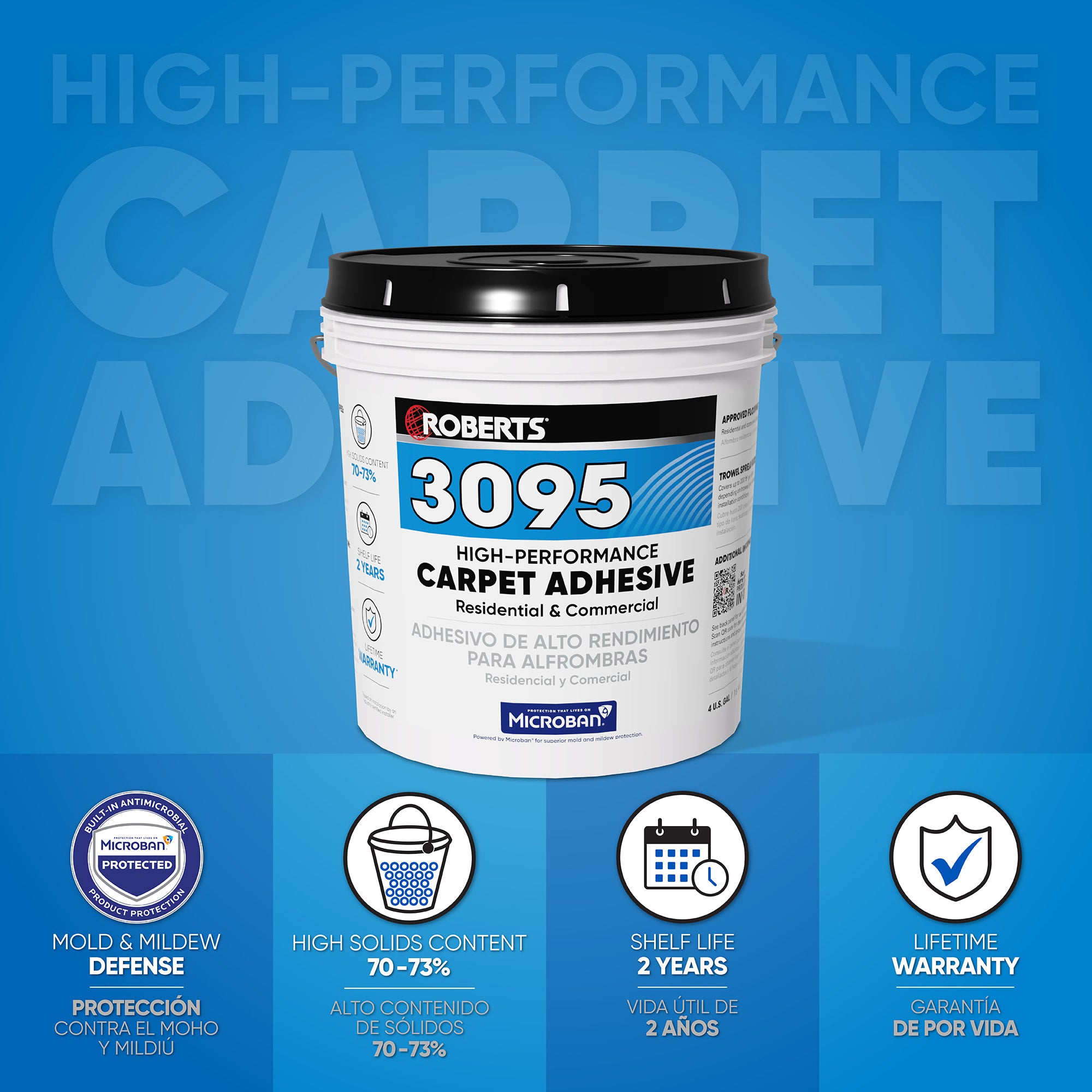 High Performance Carpet Adhesive - 4 Gal. (15.14 L) - 2