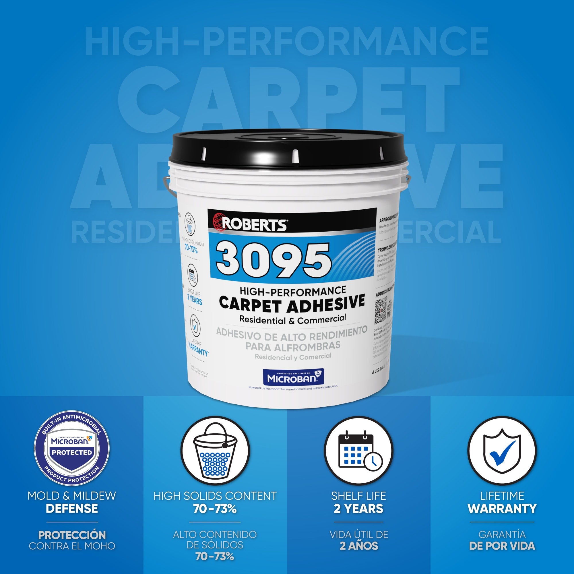 High Performance Carpet Adhesive - 4 Gal. (15.14 L) - 2