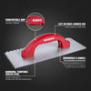 1/4" Flat V & 1/8" Square Dual-Notch Trowel w/ Comfort Grip - 3