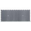 3/16" x 1/4" x 1/2" Flat V & Tiger Tooth Dual-Notch Trowel w/ Comfort Grip - 7