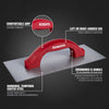 1/16" Square & 3/32" V Dual-Notch Trowel w/ Comfort Grip - 3