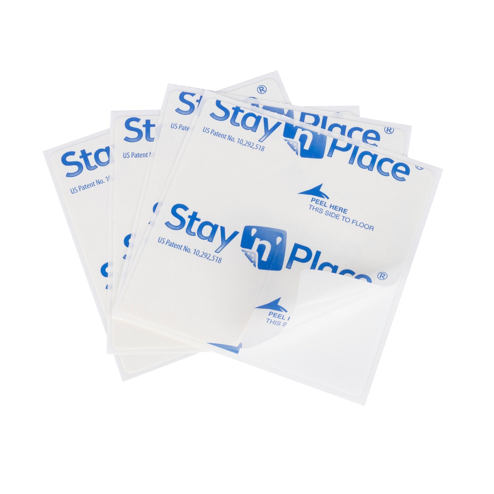 Stay N' Place 4" x 4" Rug Tabs (4 pack) - 1