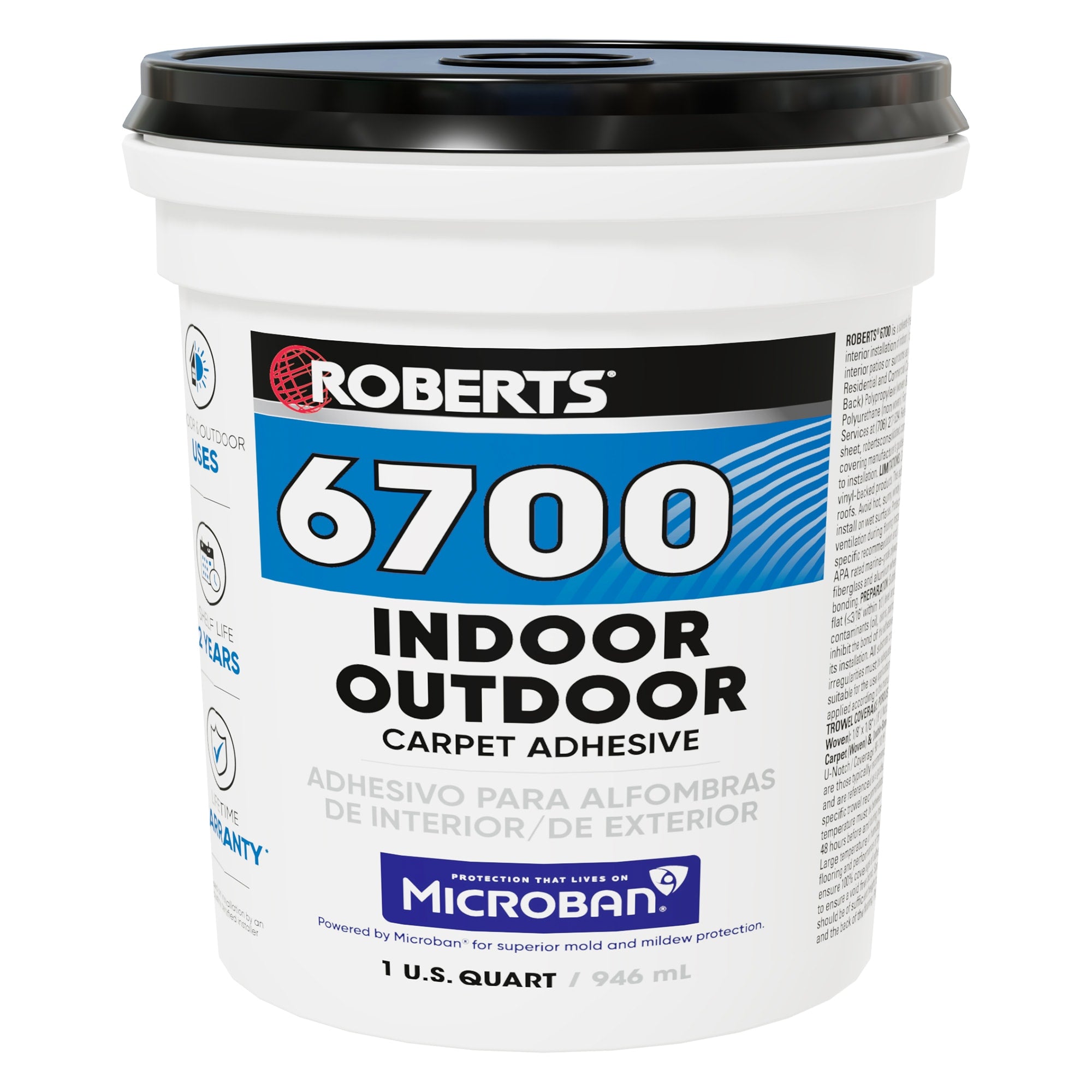 Indoor/Outdoor Carpet Adhesive - 1 Qt. (946 mL) - 1
