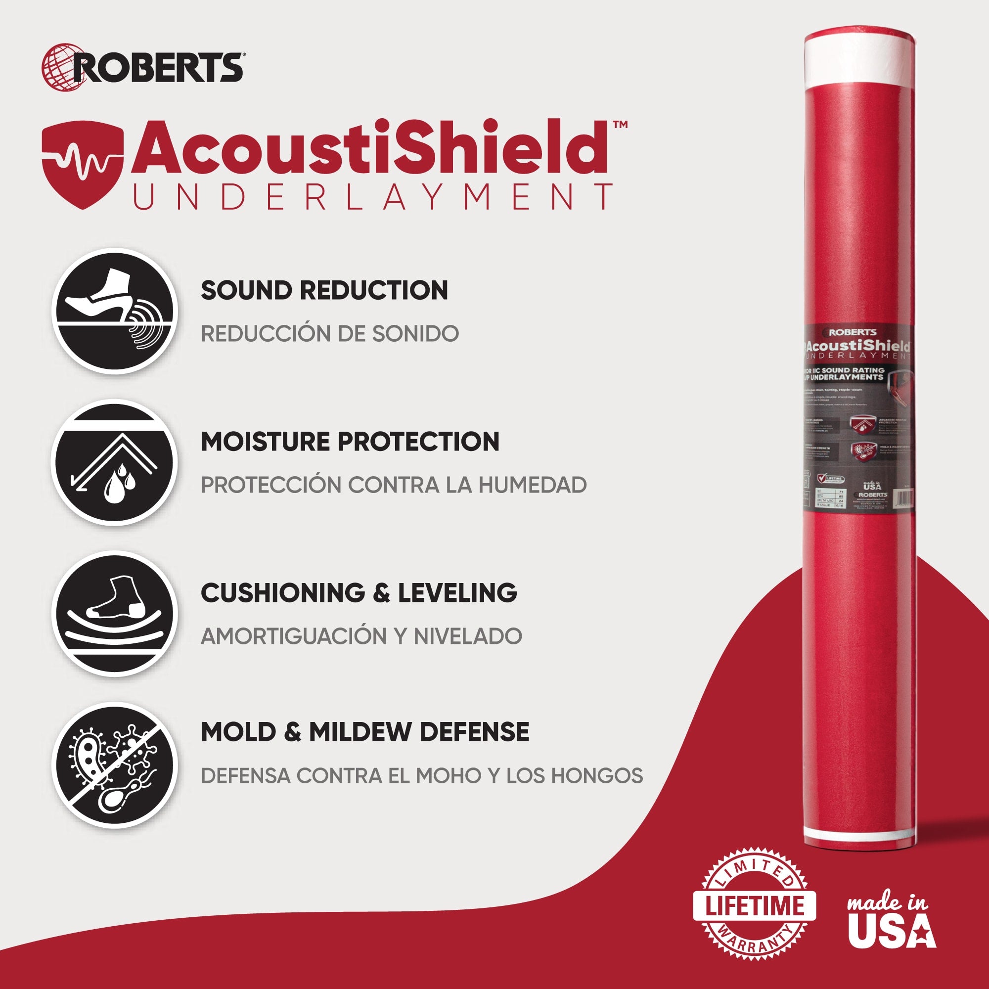 AcoustiShield Premium Underlayment for Luxury Vinyl Plank - 100 sf - 2