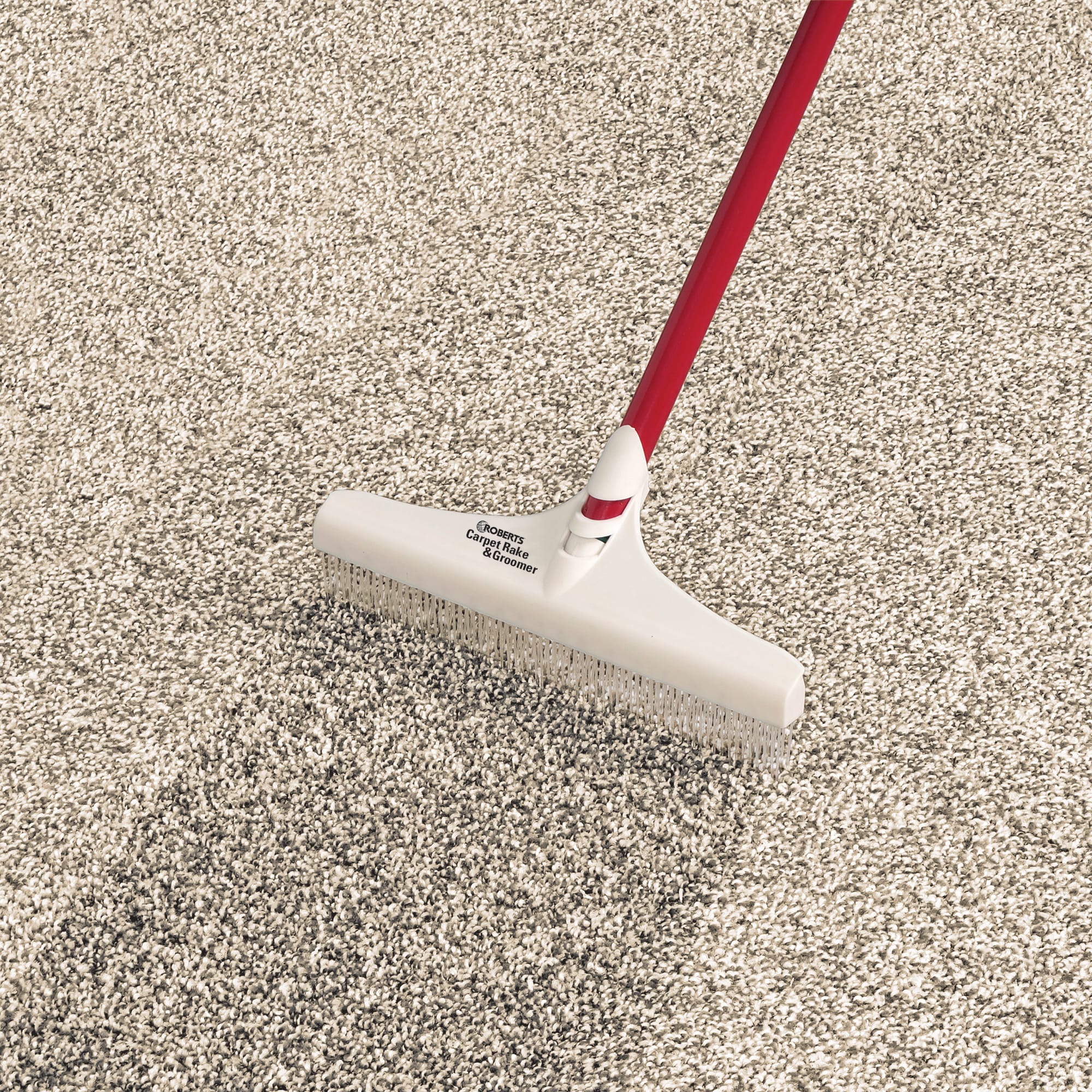 12" Carpet Rake and Groomer with 51" Handle - 3