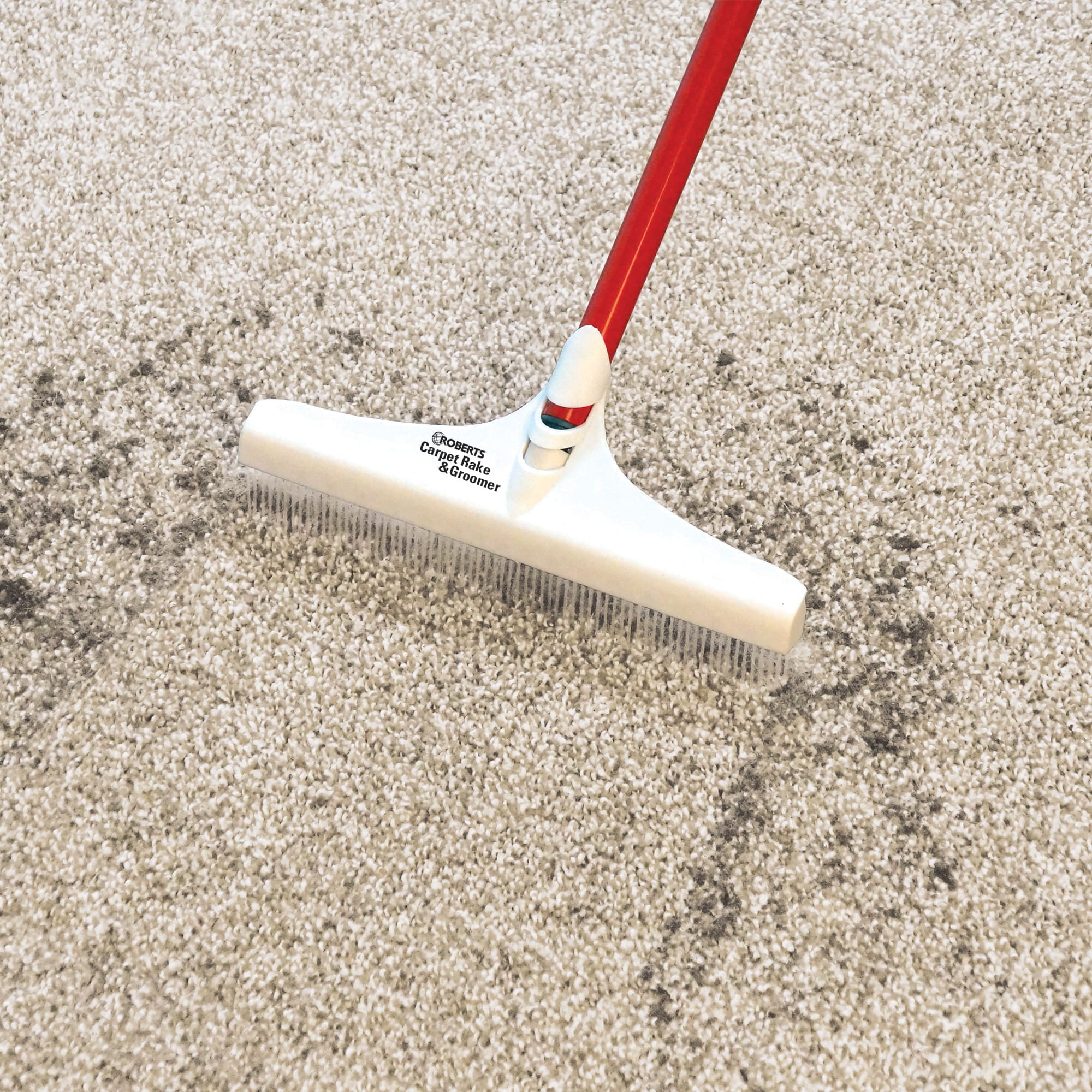12" Carpet Rake and Groomer with 51" Handle - 5
