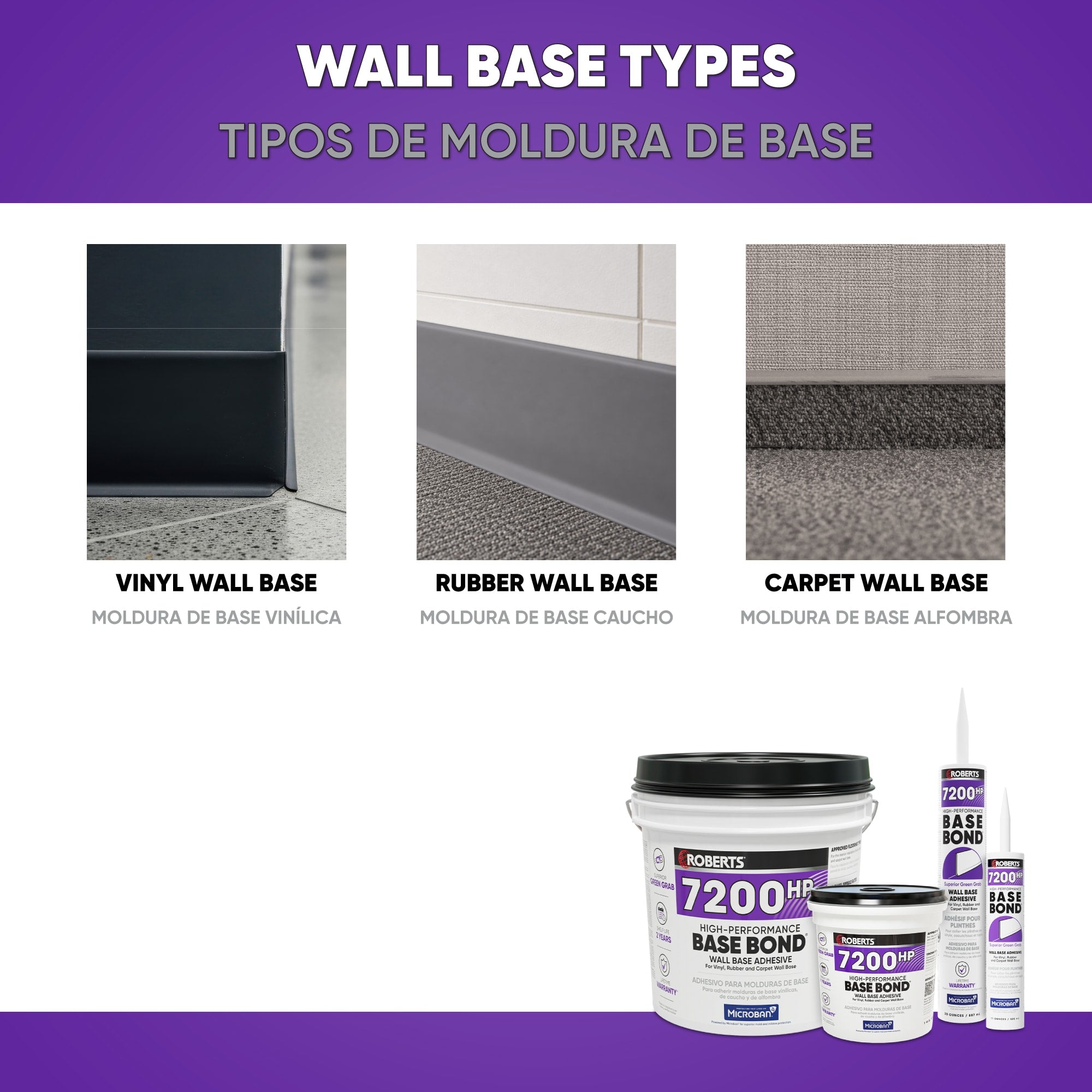 High-Performance BASE BOND Wall Base Adhesive - 30 Oz. (887 mL) - 4