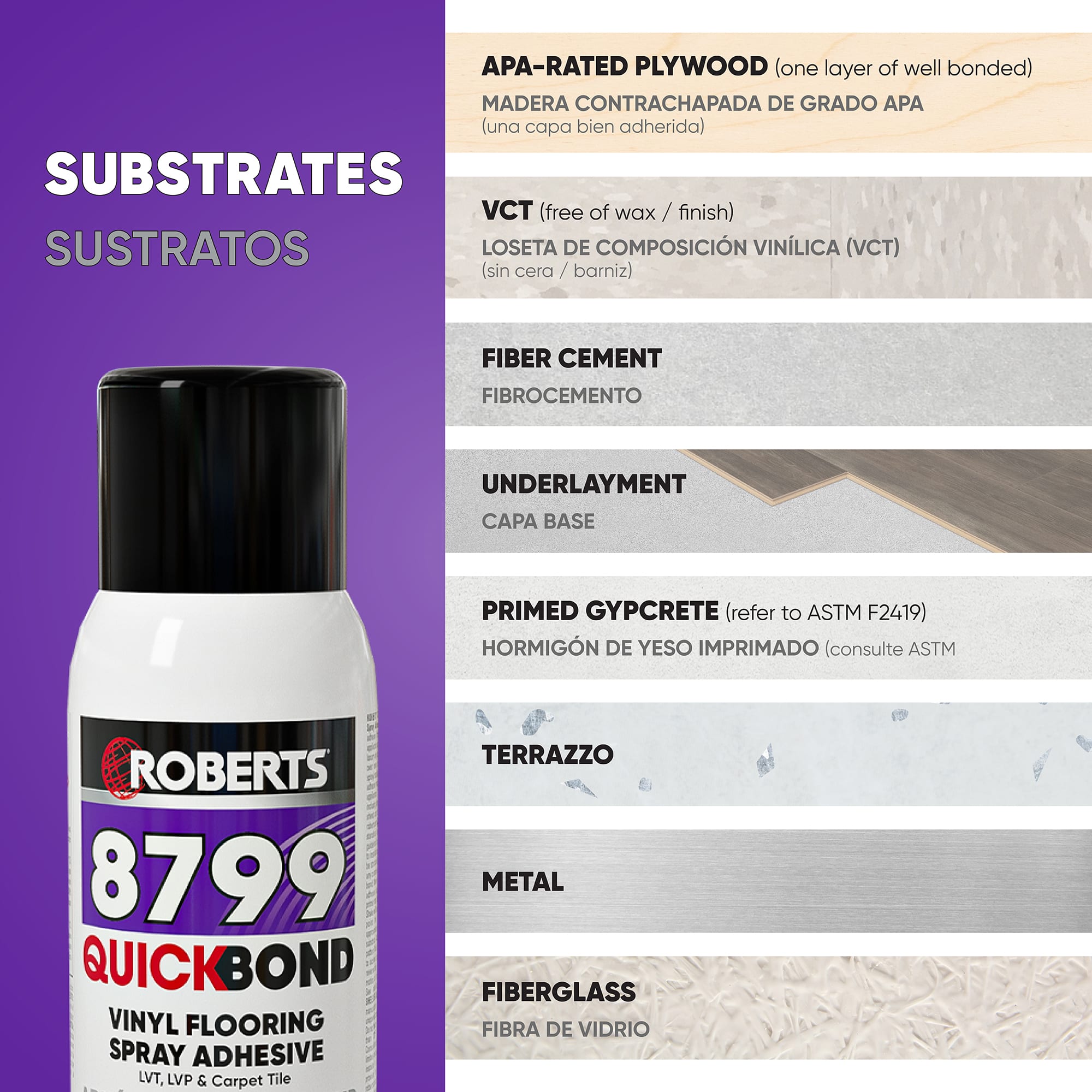 8799 QUICKBOND Vinyl Flooring Spray Adhesive - 4