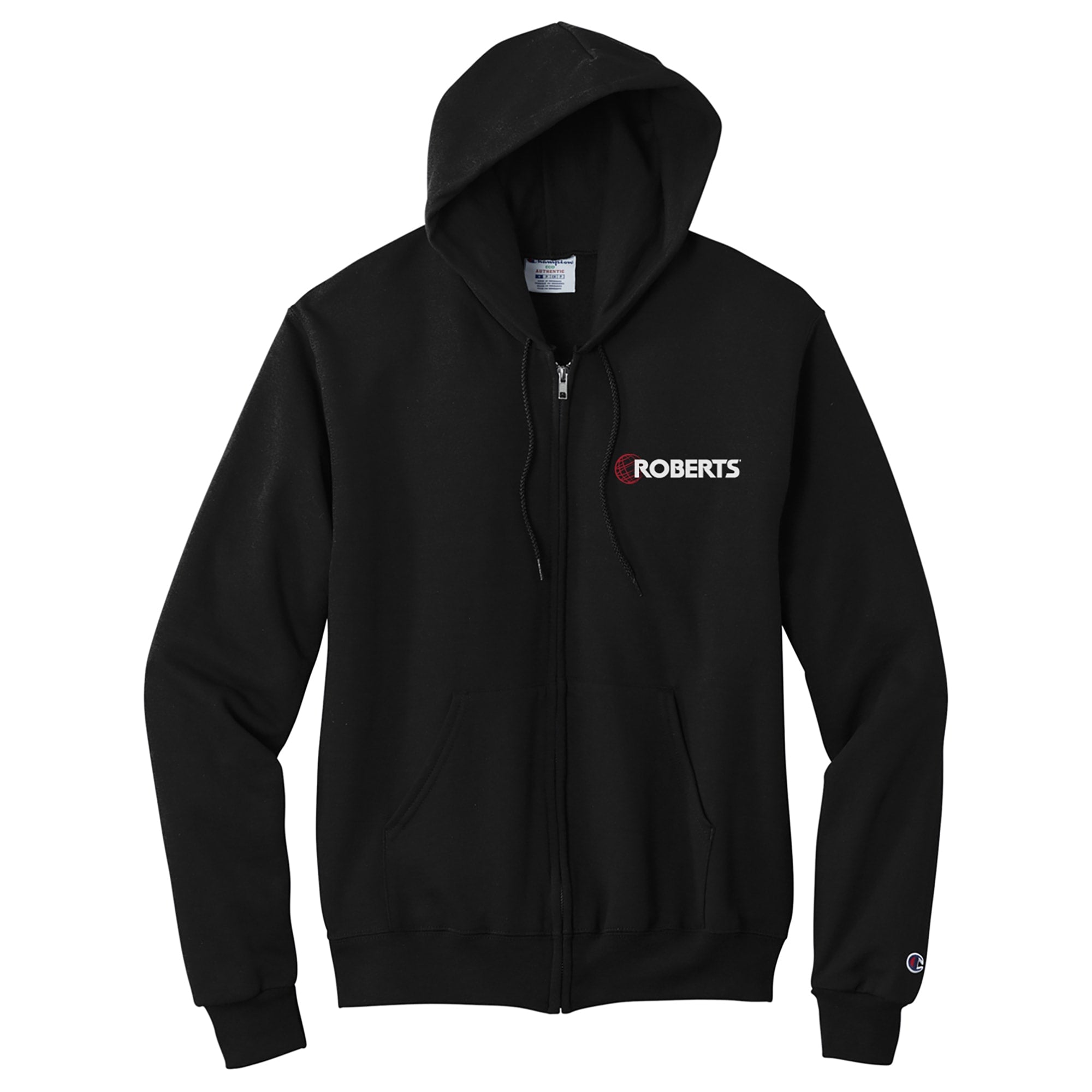 Hoodie with Iconic Wings & American Flag Graphic - XL - Black - 2