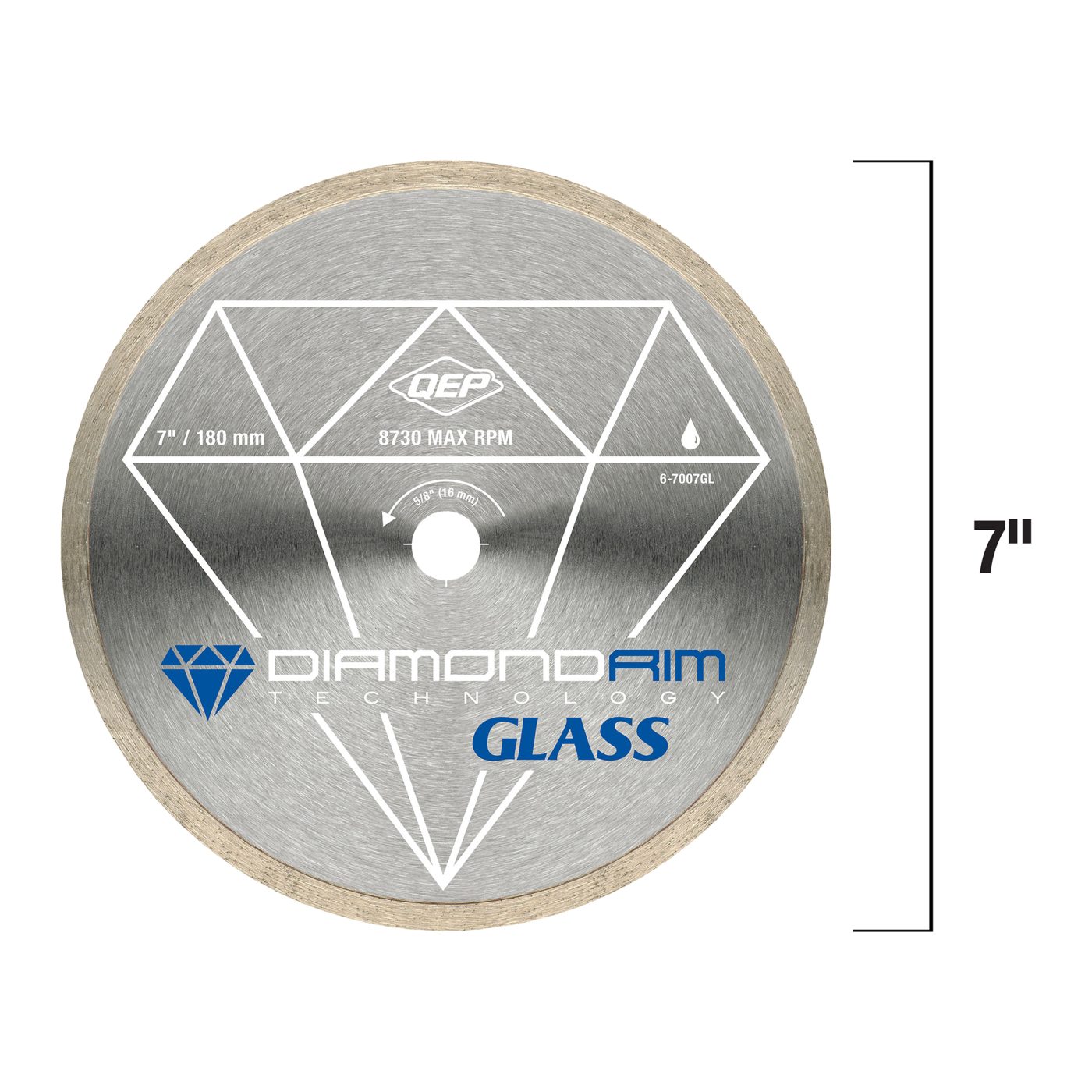 7" Glass Tile Diamond Blade