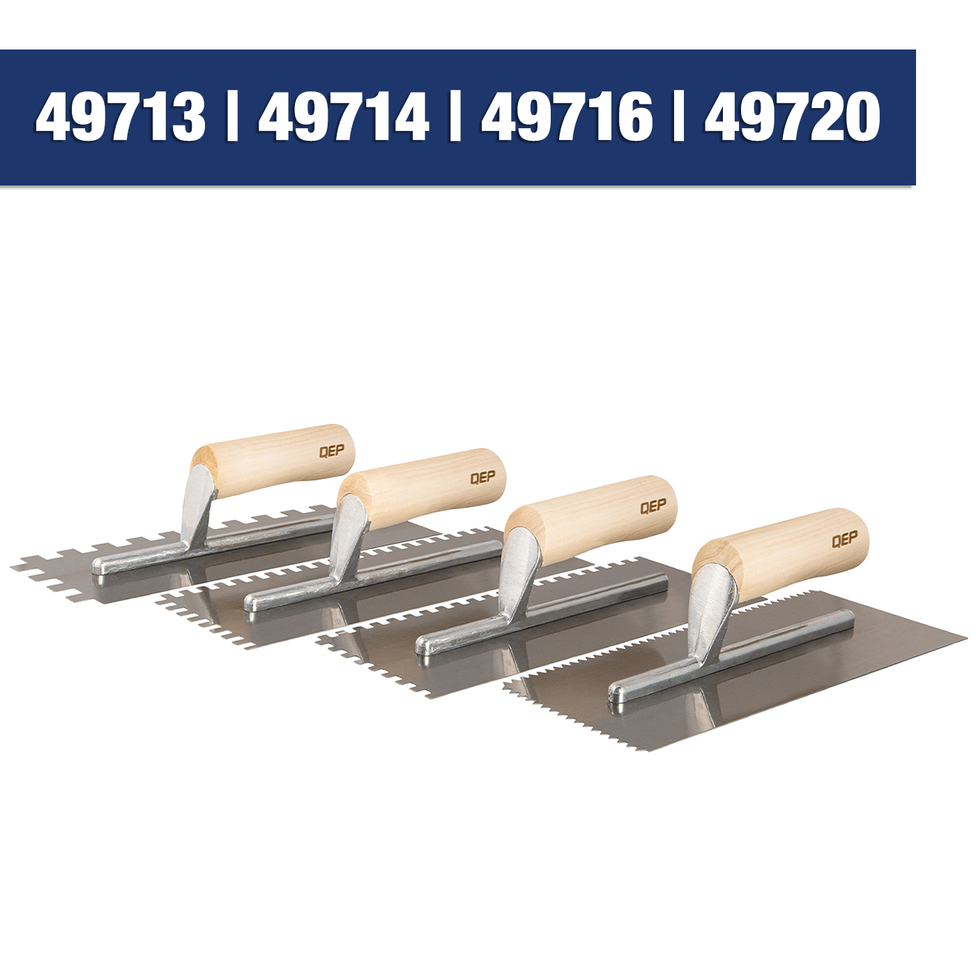 Wood Handle Notched Trowels