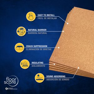 Natural Cork Underlayment Sheets 6 mm