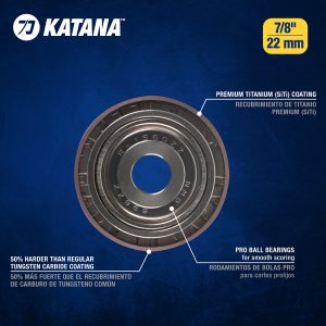Katana™ 7/8" Premium Titanium-Coated Tile Cutting Wheel