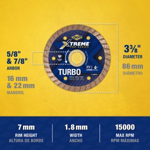 Xtreme™ Pro Series Turbo Diamond Blade